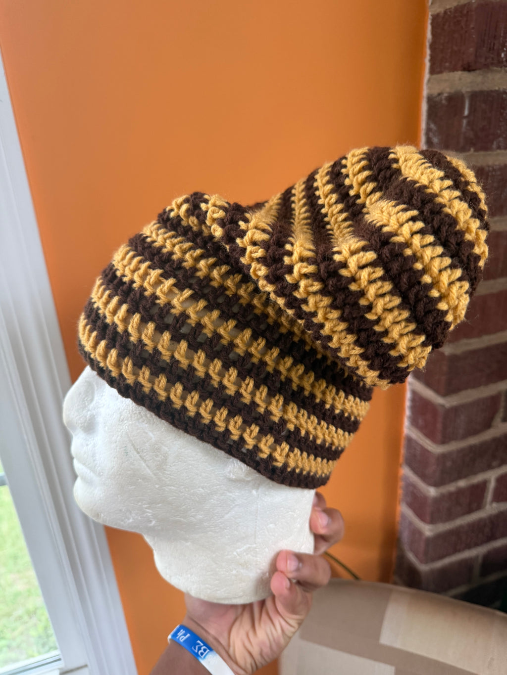 Stripe Slouch Beanie