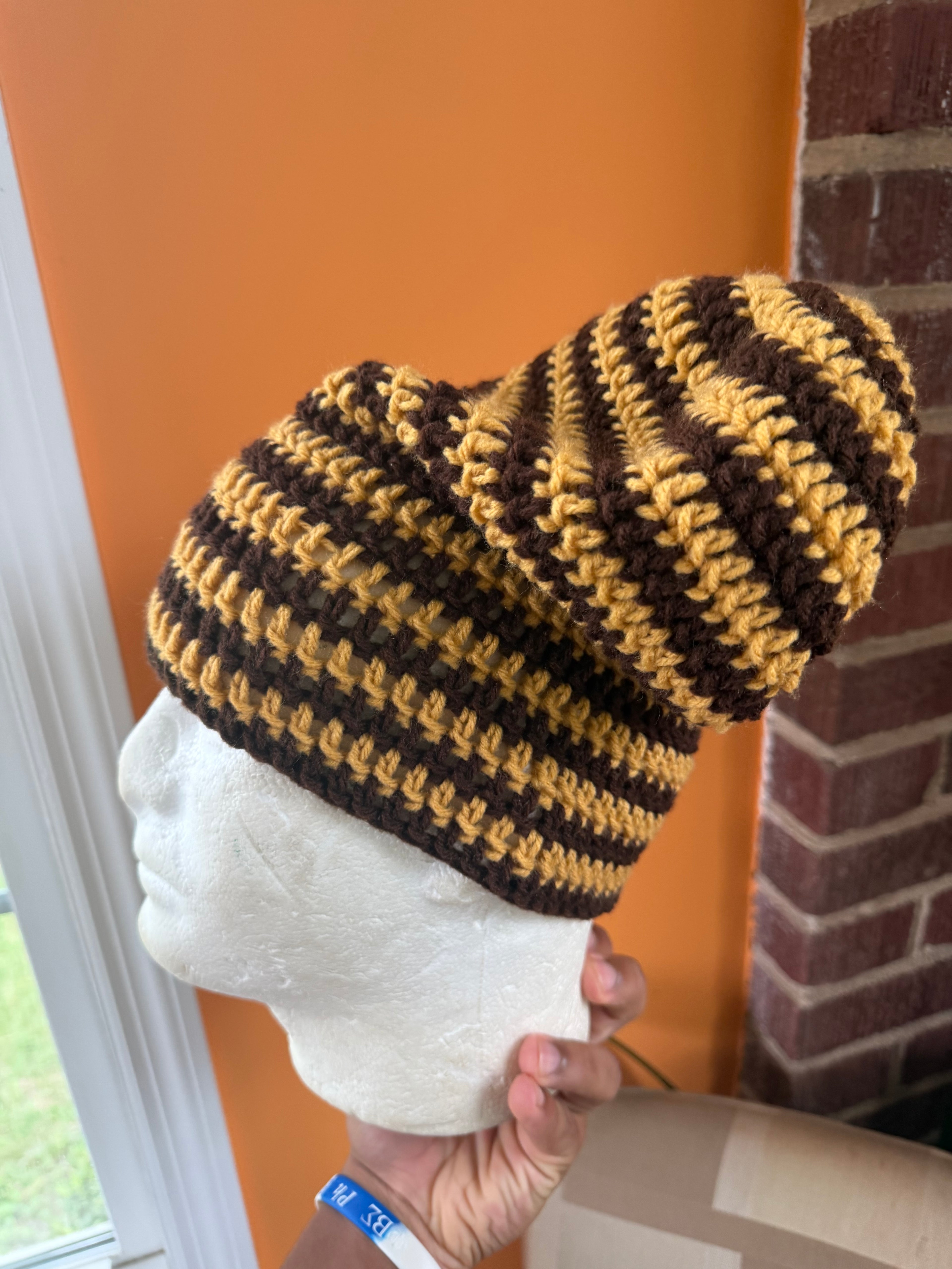 Stripe Slouch Beanie