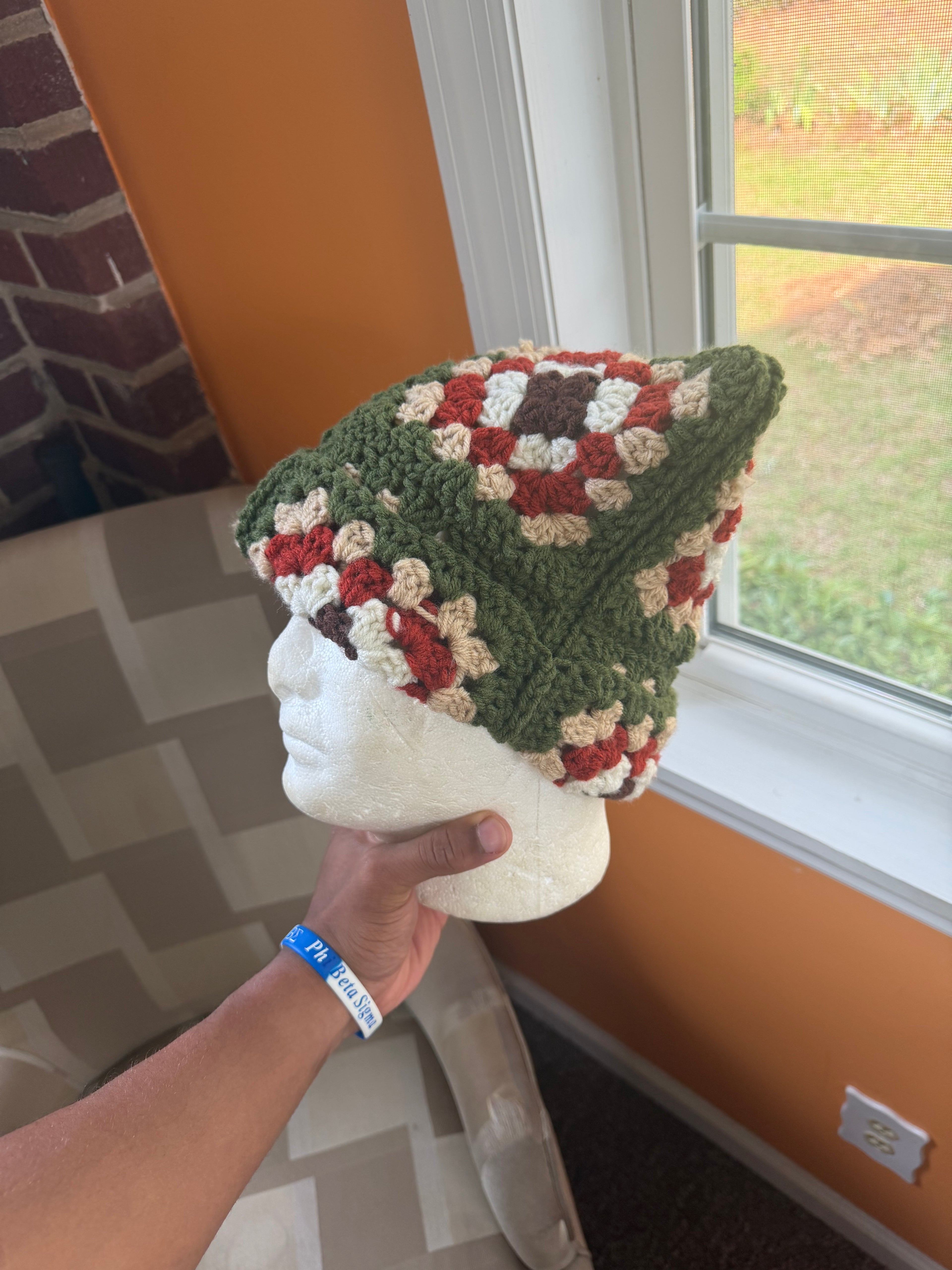 Floral Cat Beanie