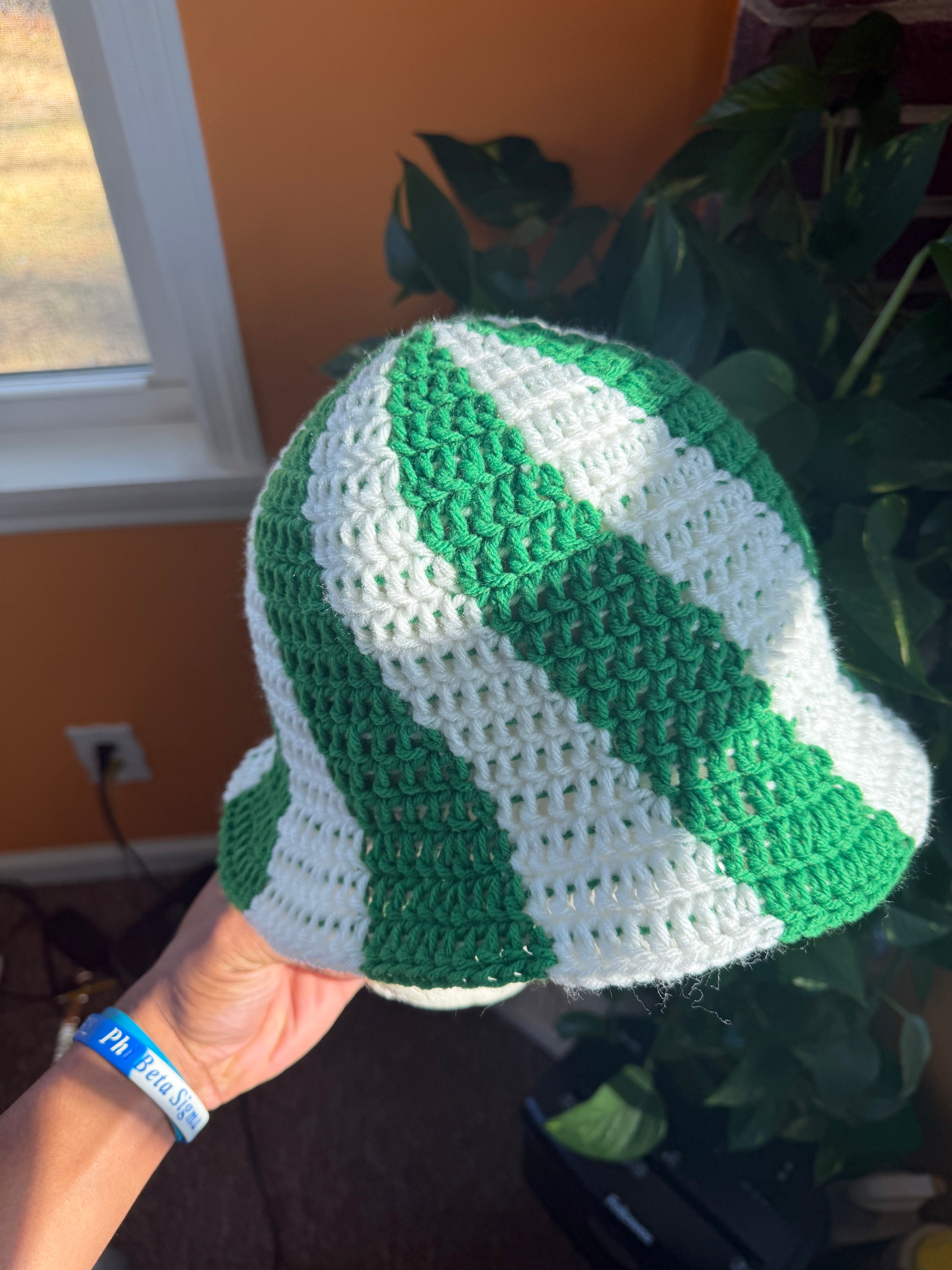 Green Spiral Bucket Hat