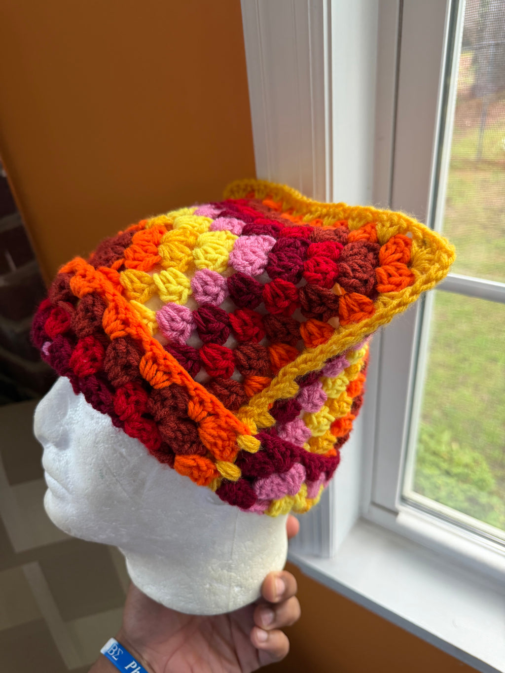 Sunset Granny Cat Beanie