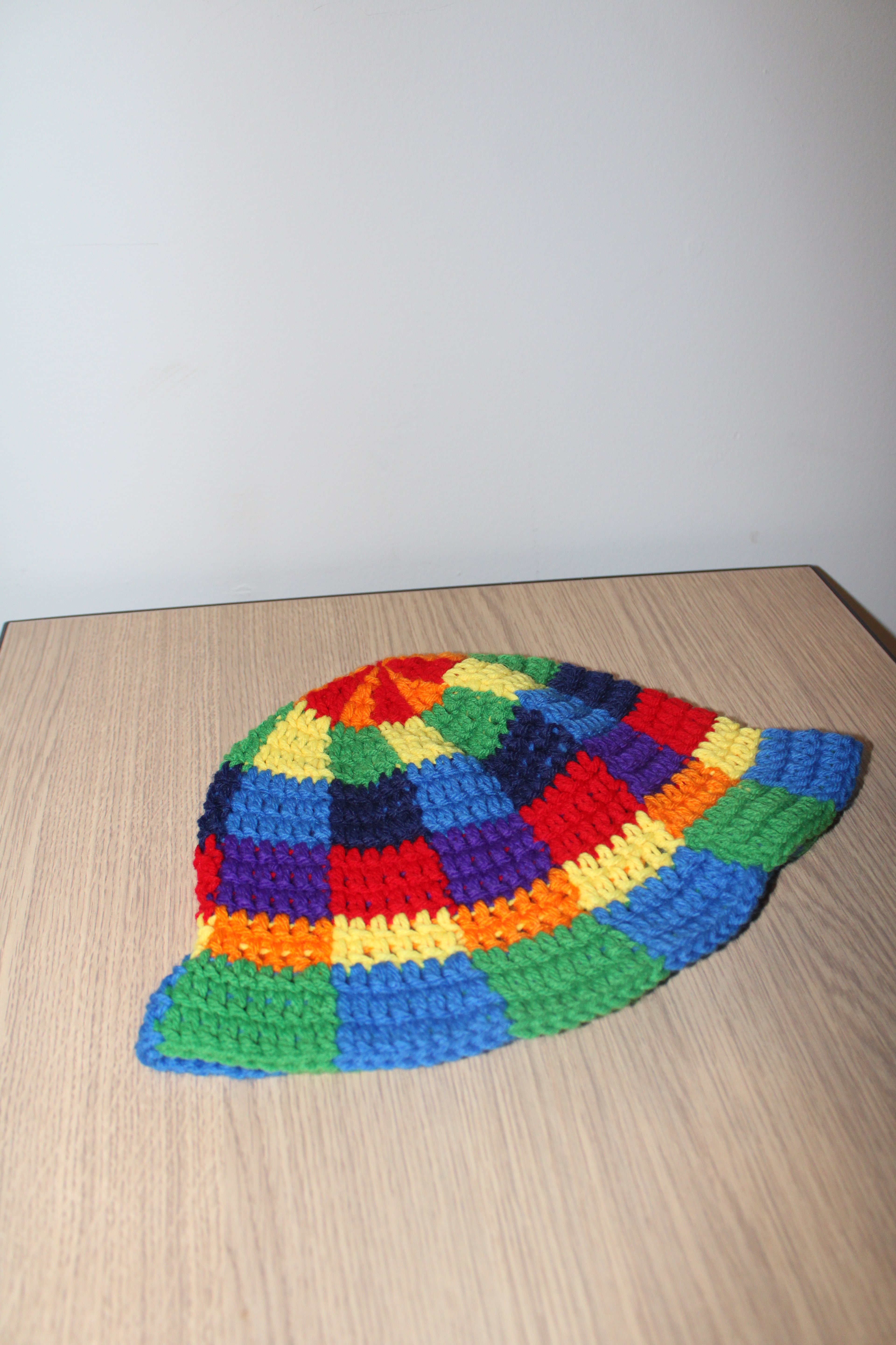 Rainbow Checker Bucket Hats