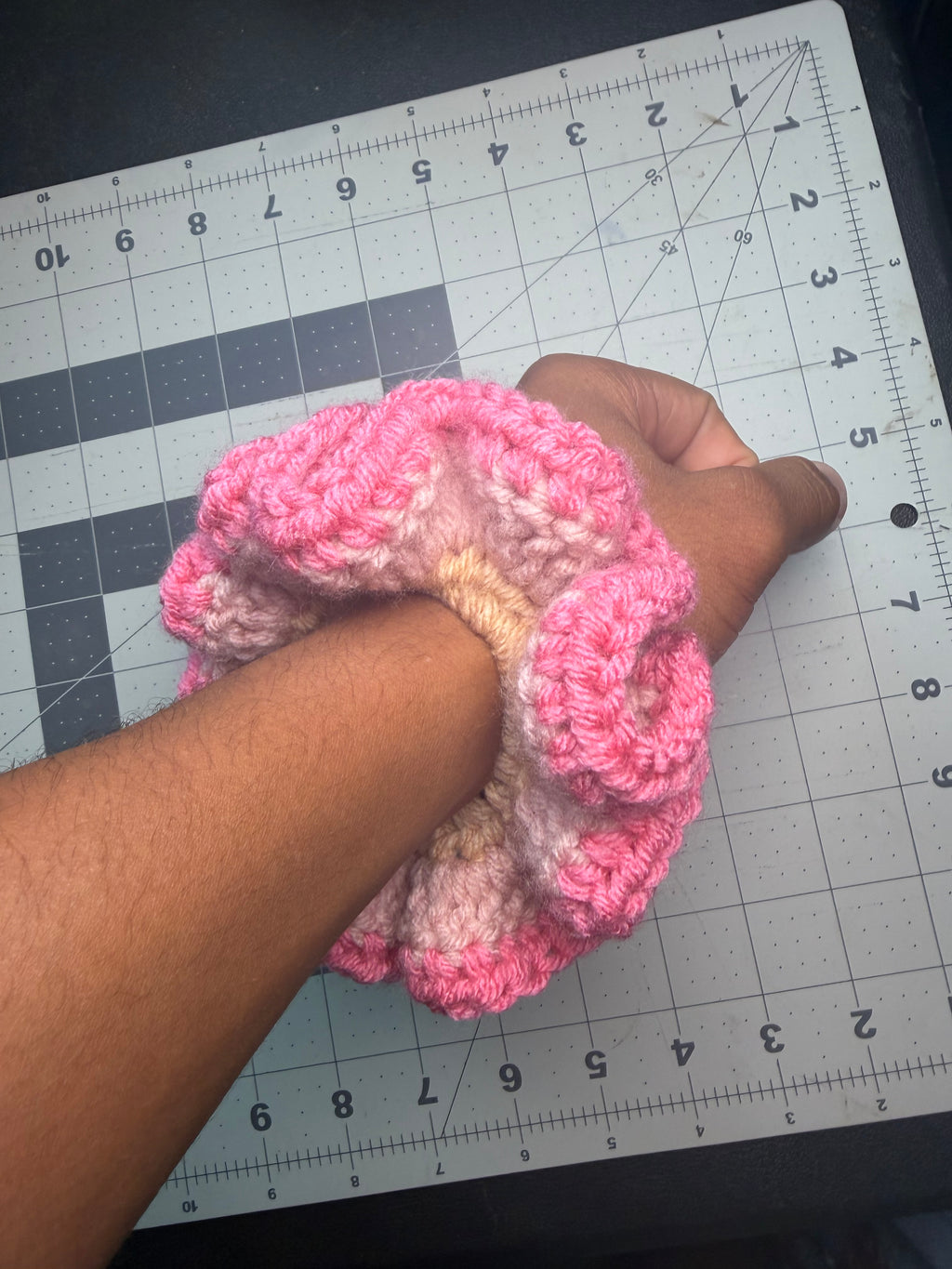Rose Petal Scrunchy