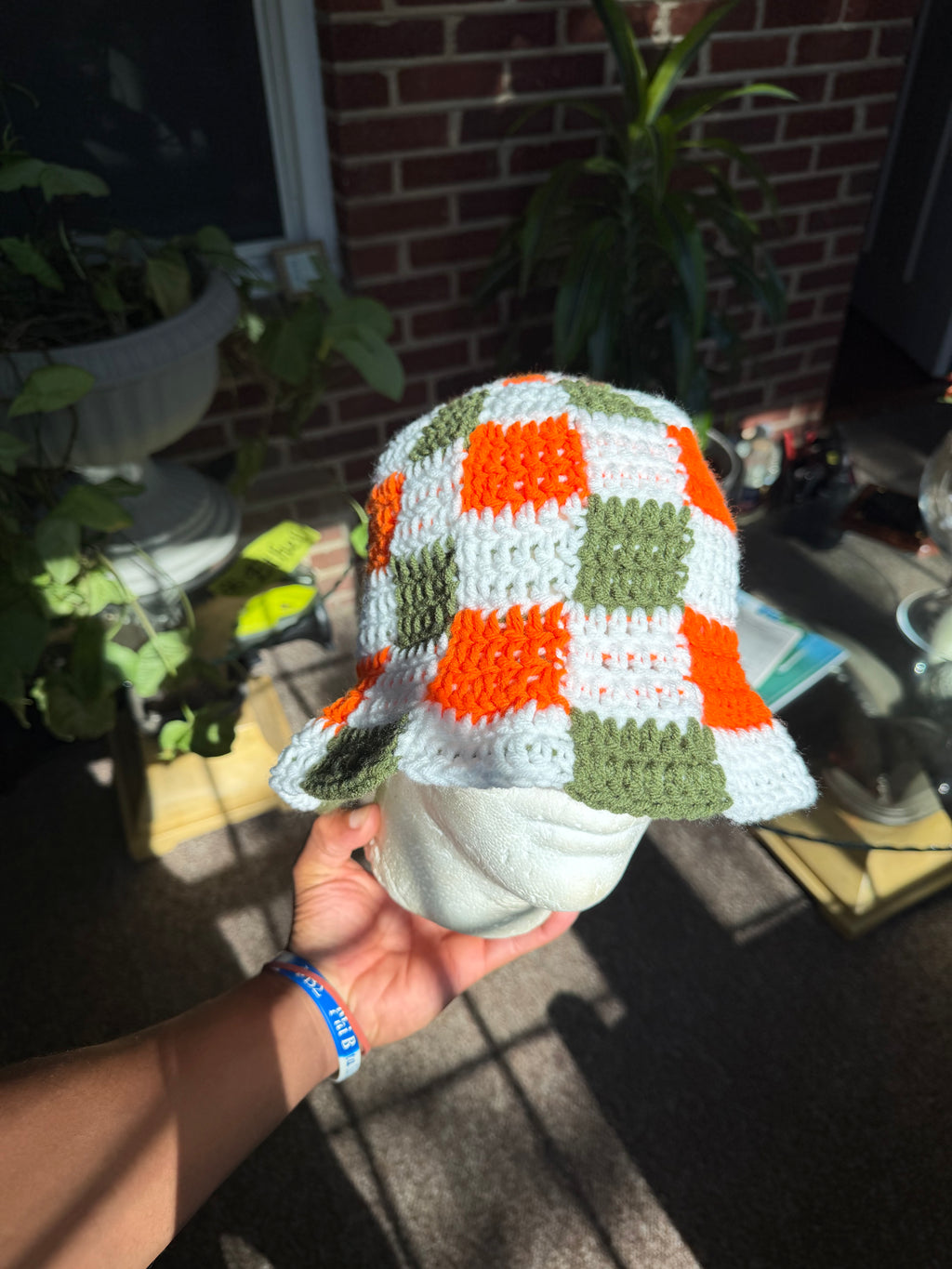 Checker Bucket Hat