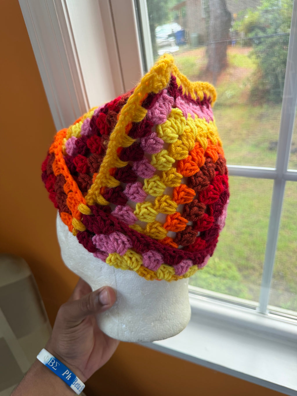Sunset Granny Cat Beanie