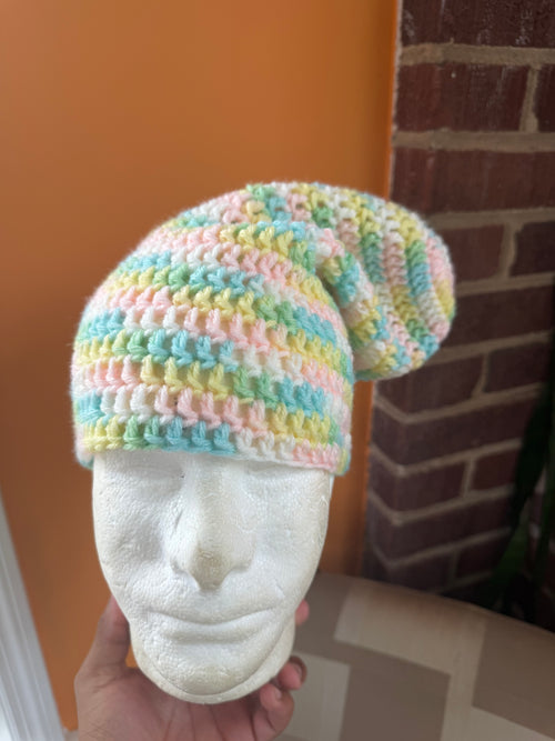 Cotton Candy Slouch Beanie