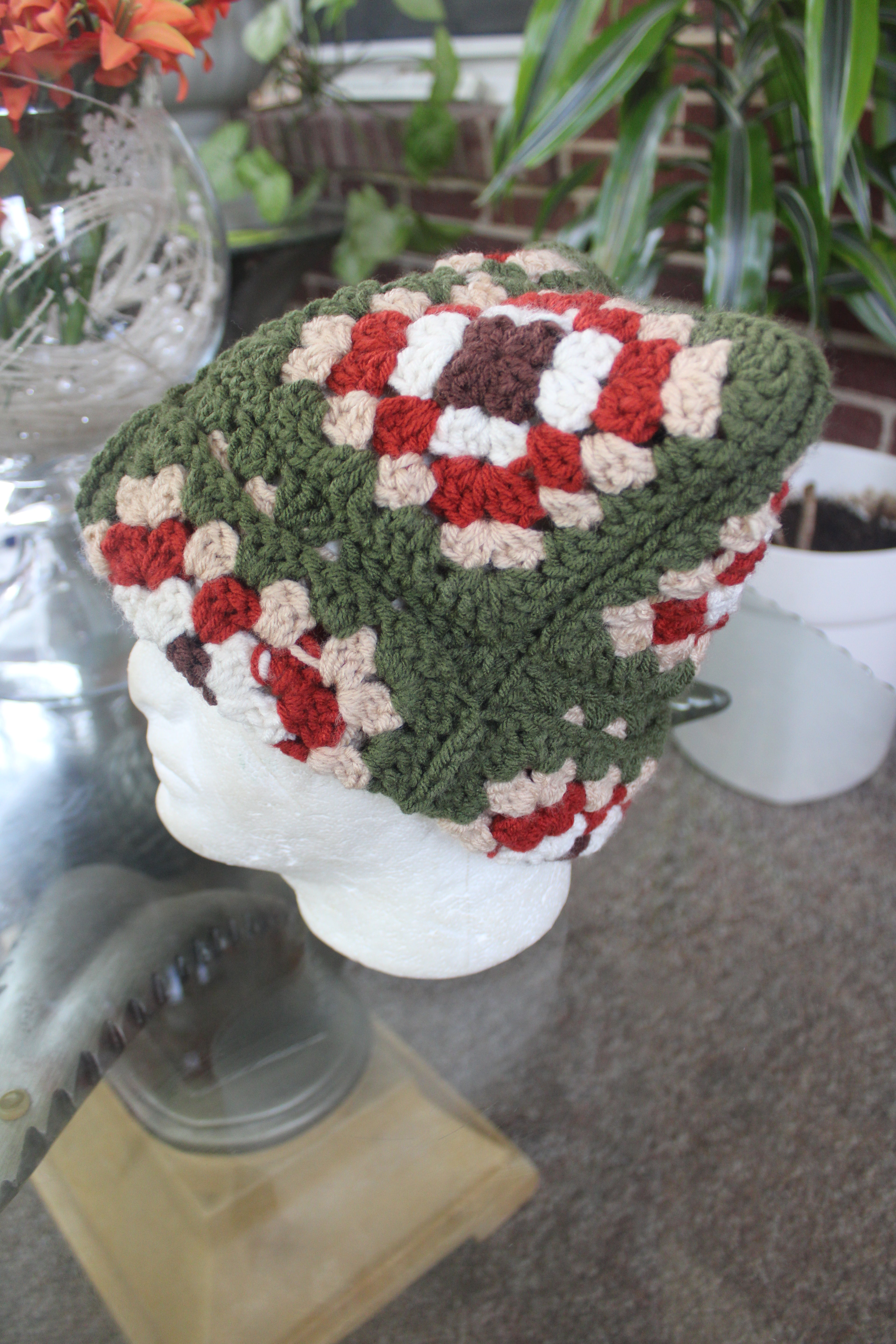 Floral Cat Beanie