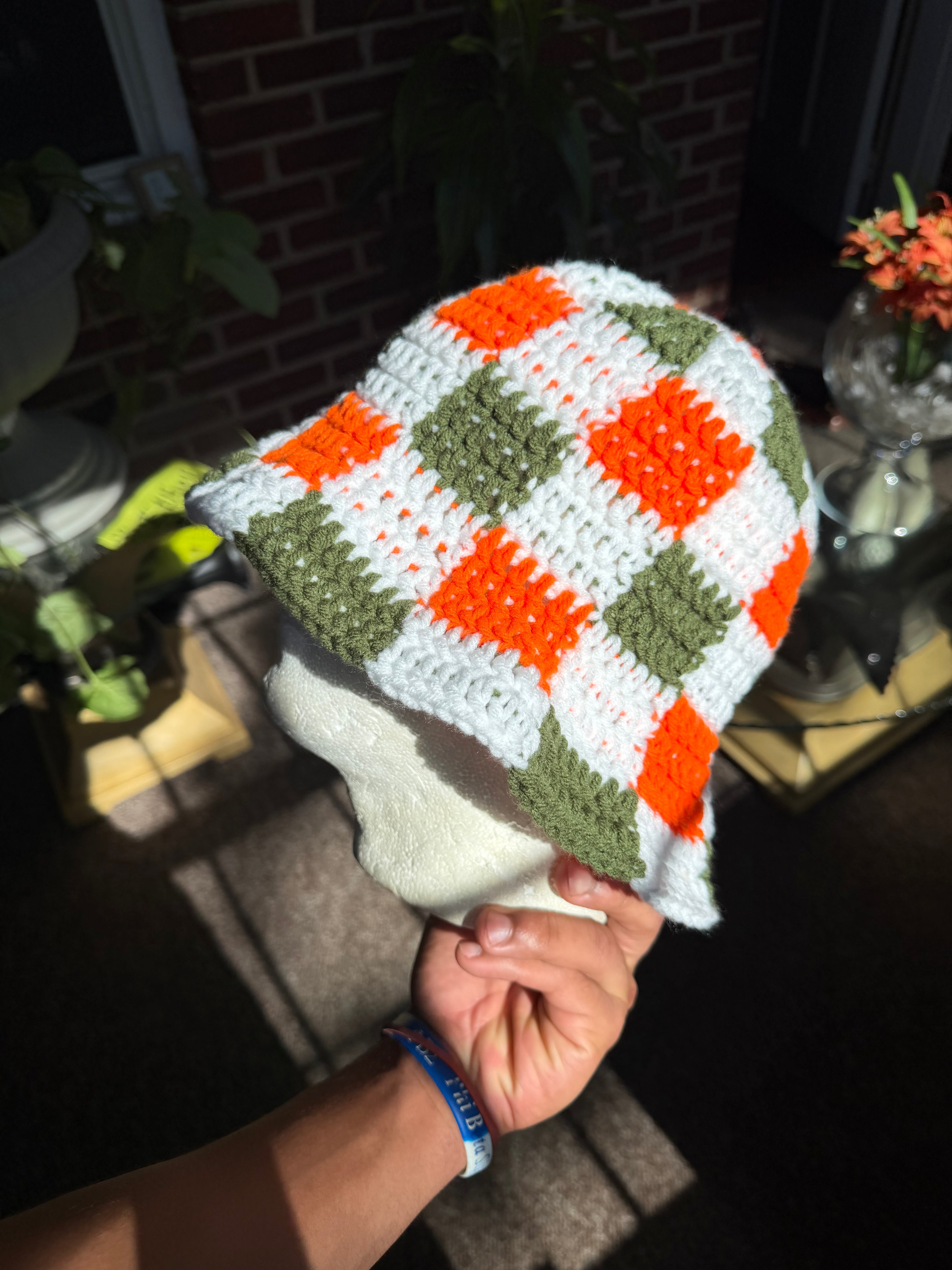 Checker Bucket Hat