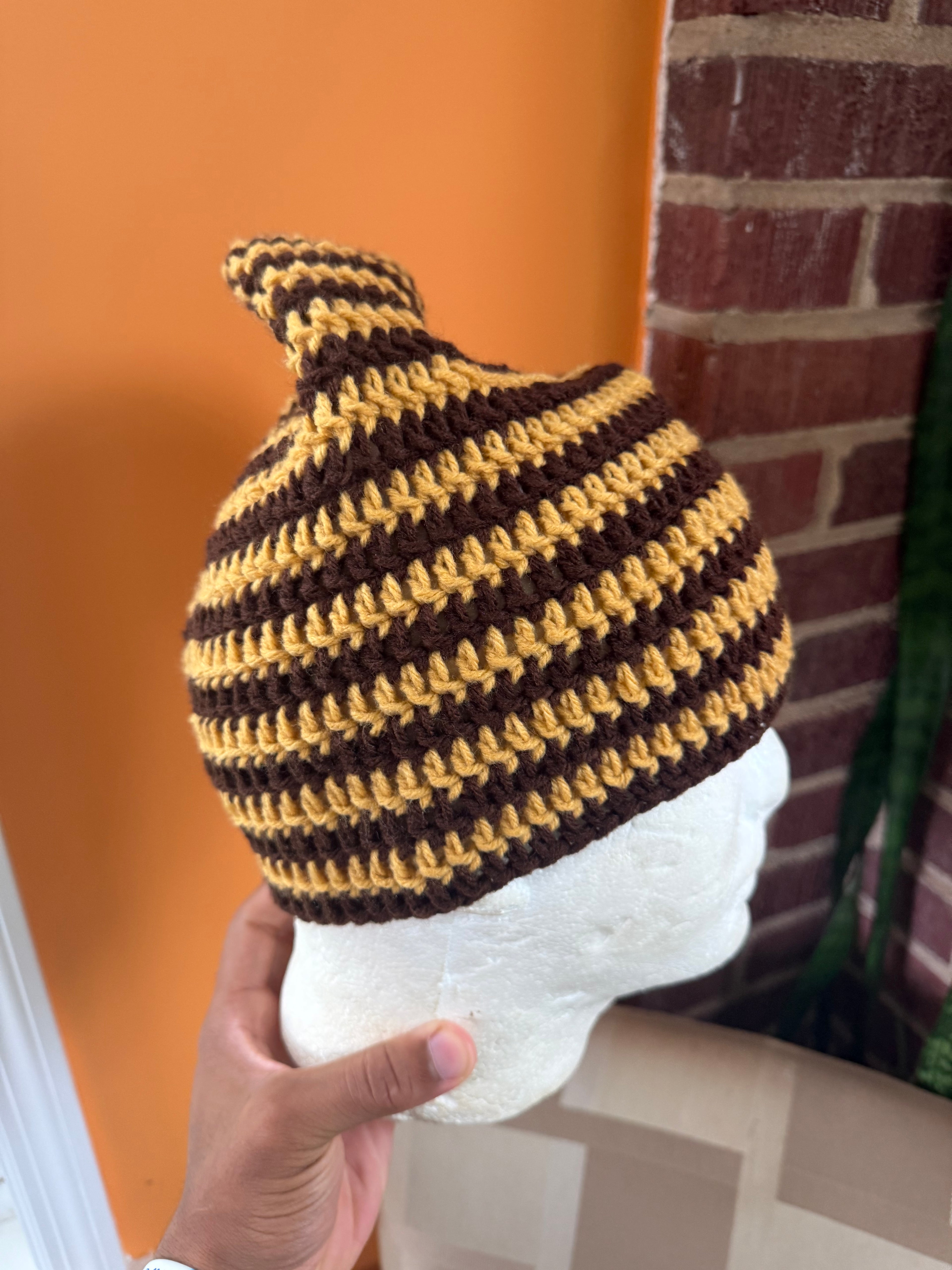 Stripe Slouch Beanie