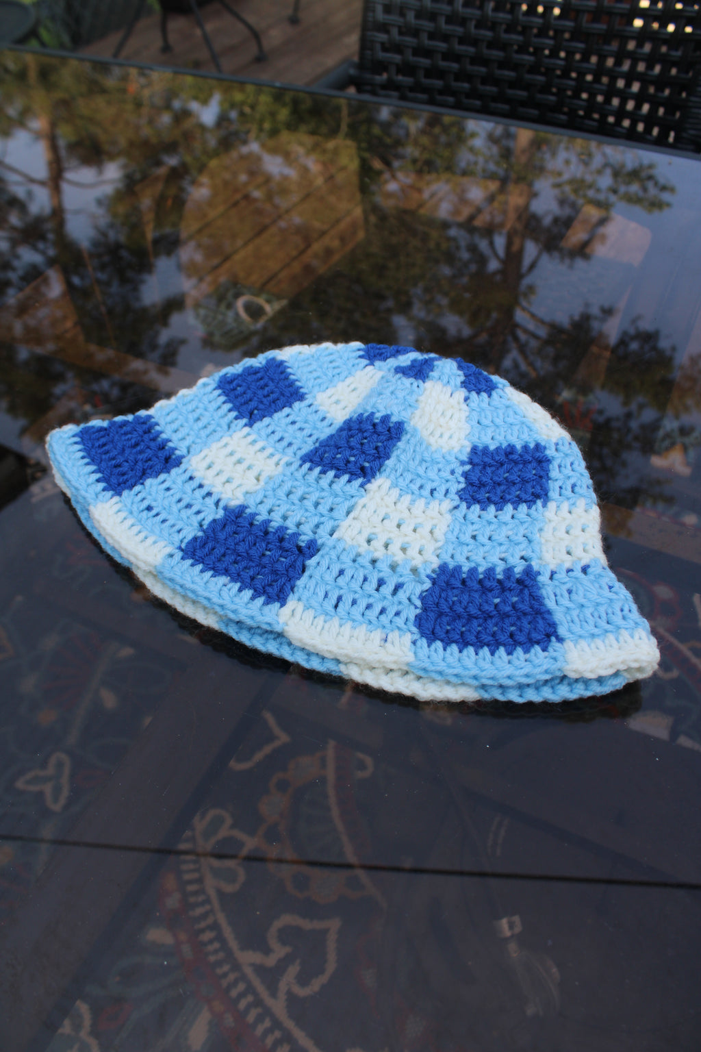 Blue Plaid Bucket Hat
