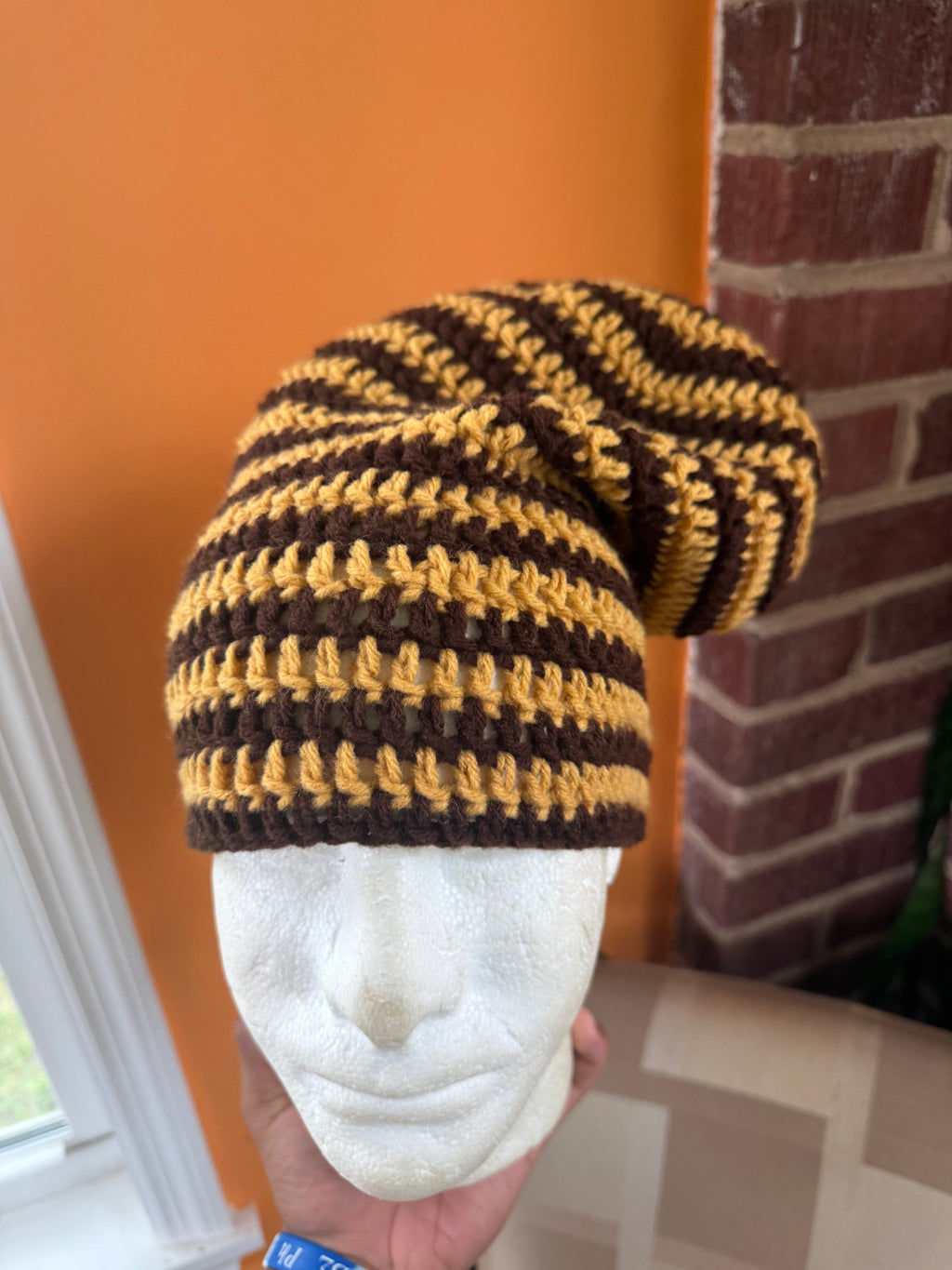 Stripe Slouch Beanie
