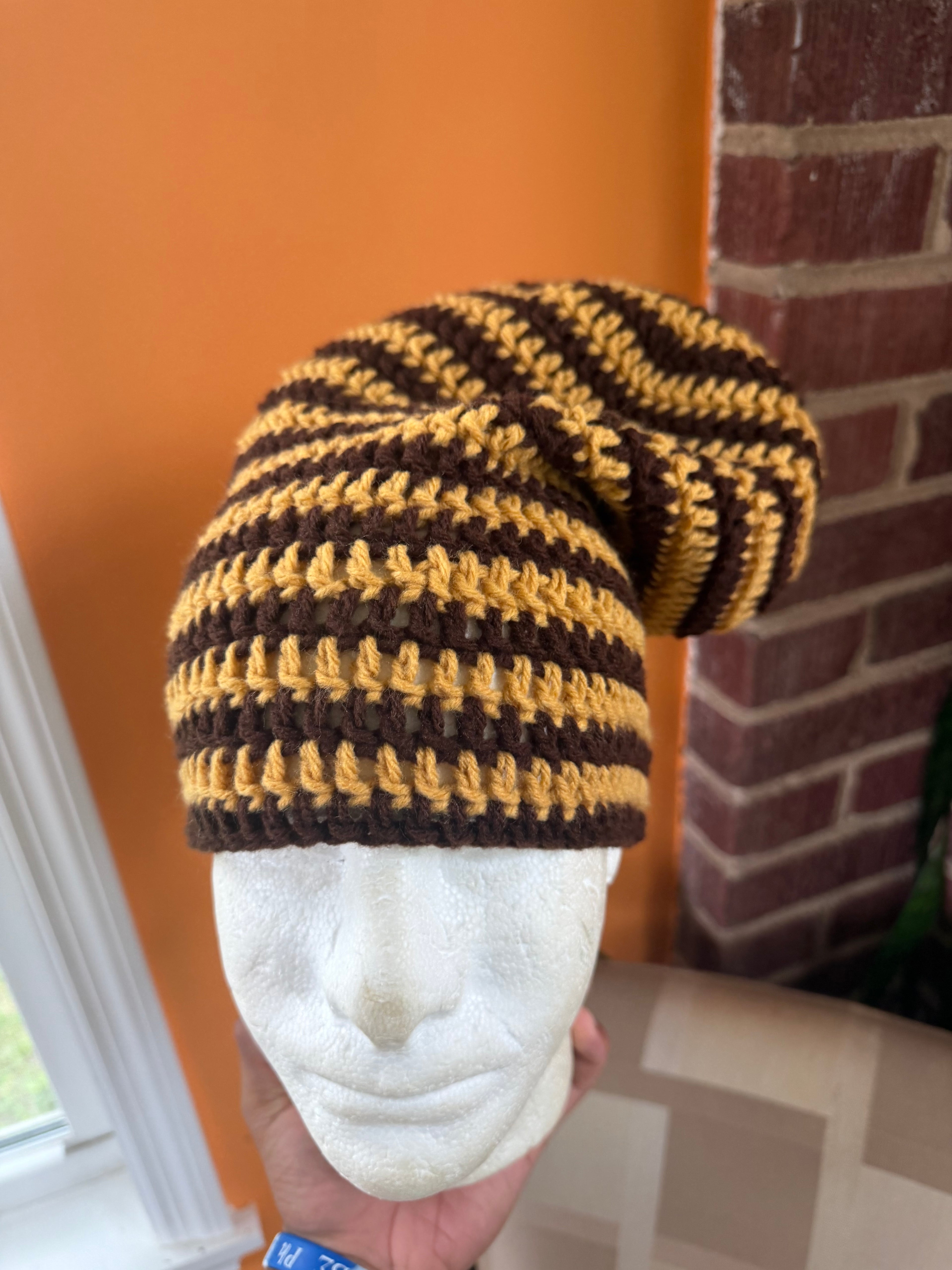 Stripe Slouch Beanie