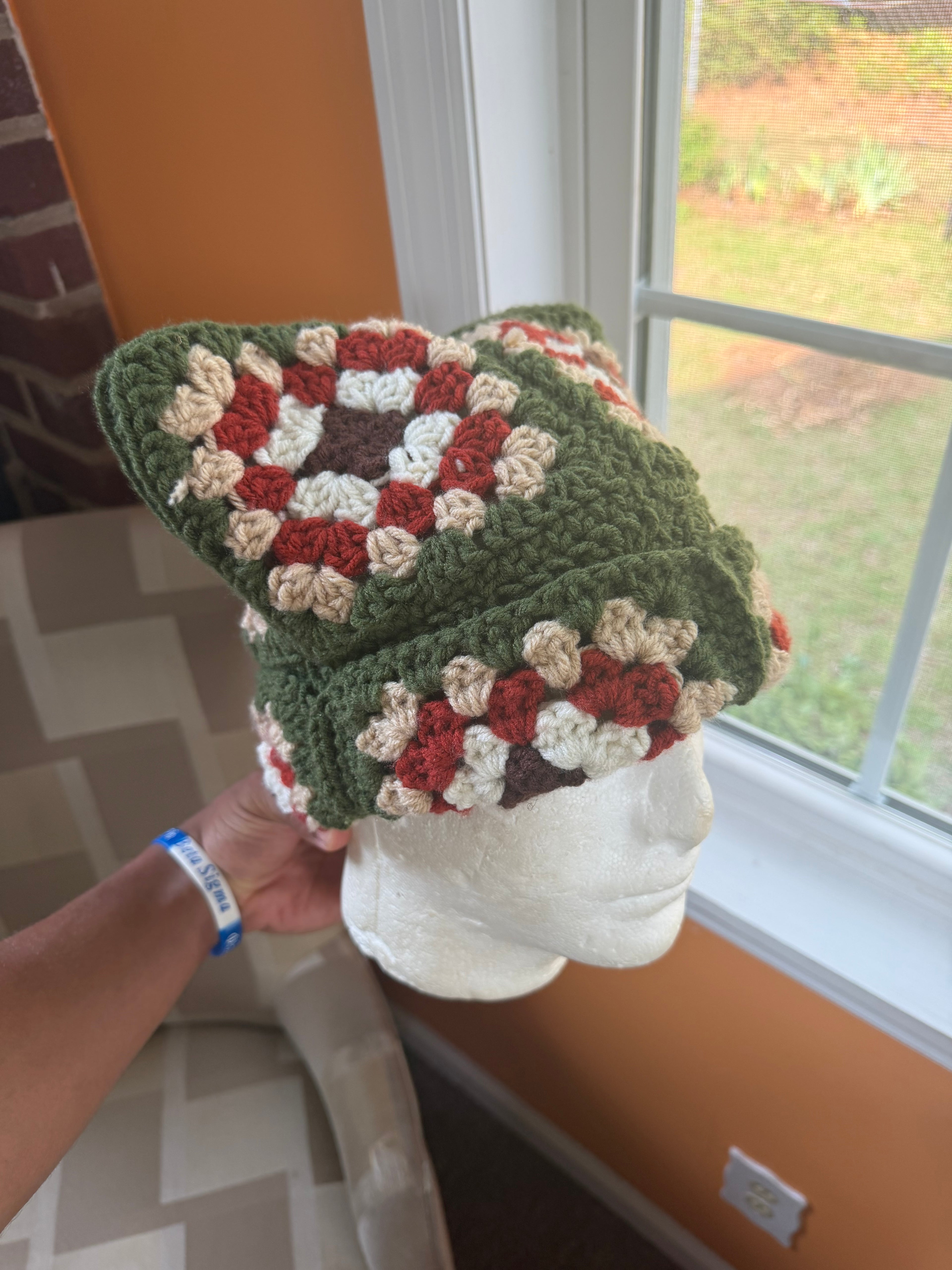 Floral Cat Beanie