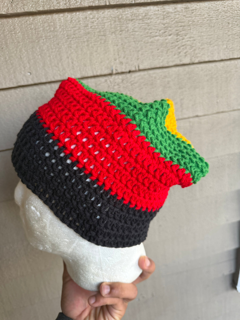 Rasta Slouch Beanie
