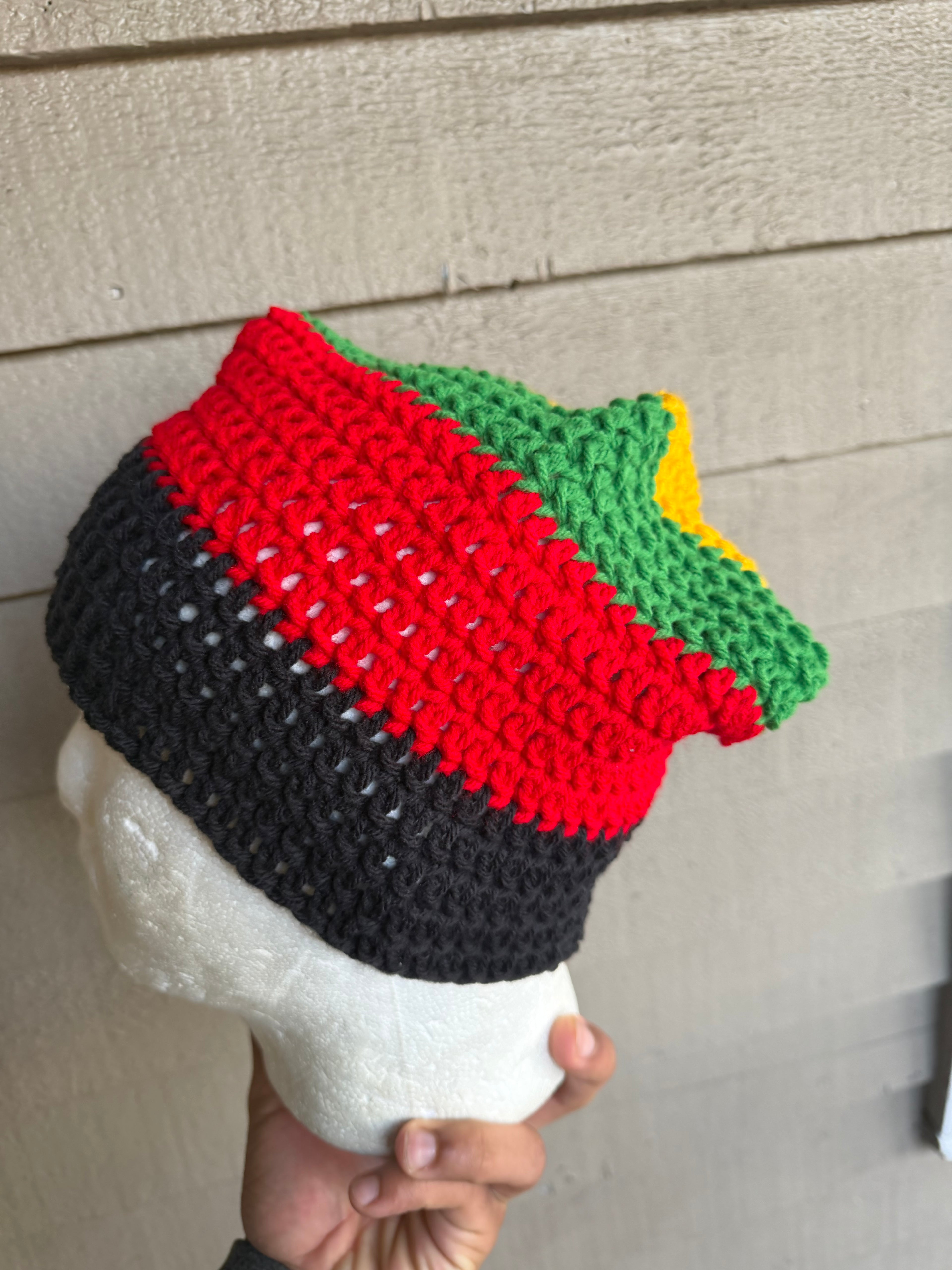 Rasta Slouch Beanie