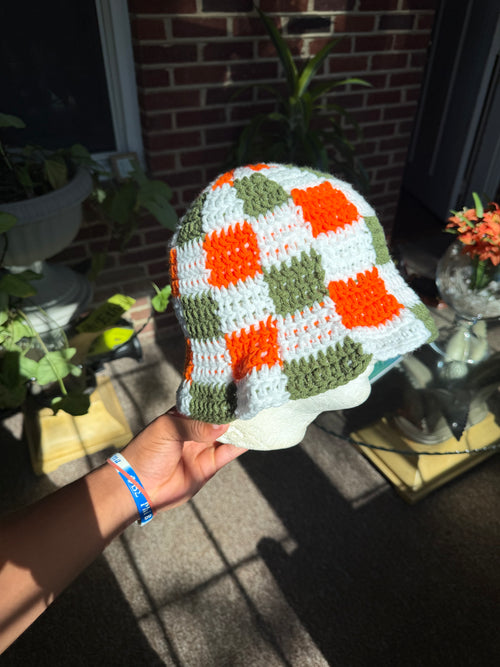 Checker Bucket Hat