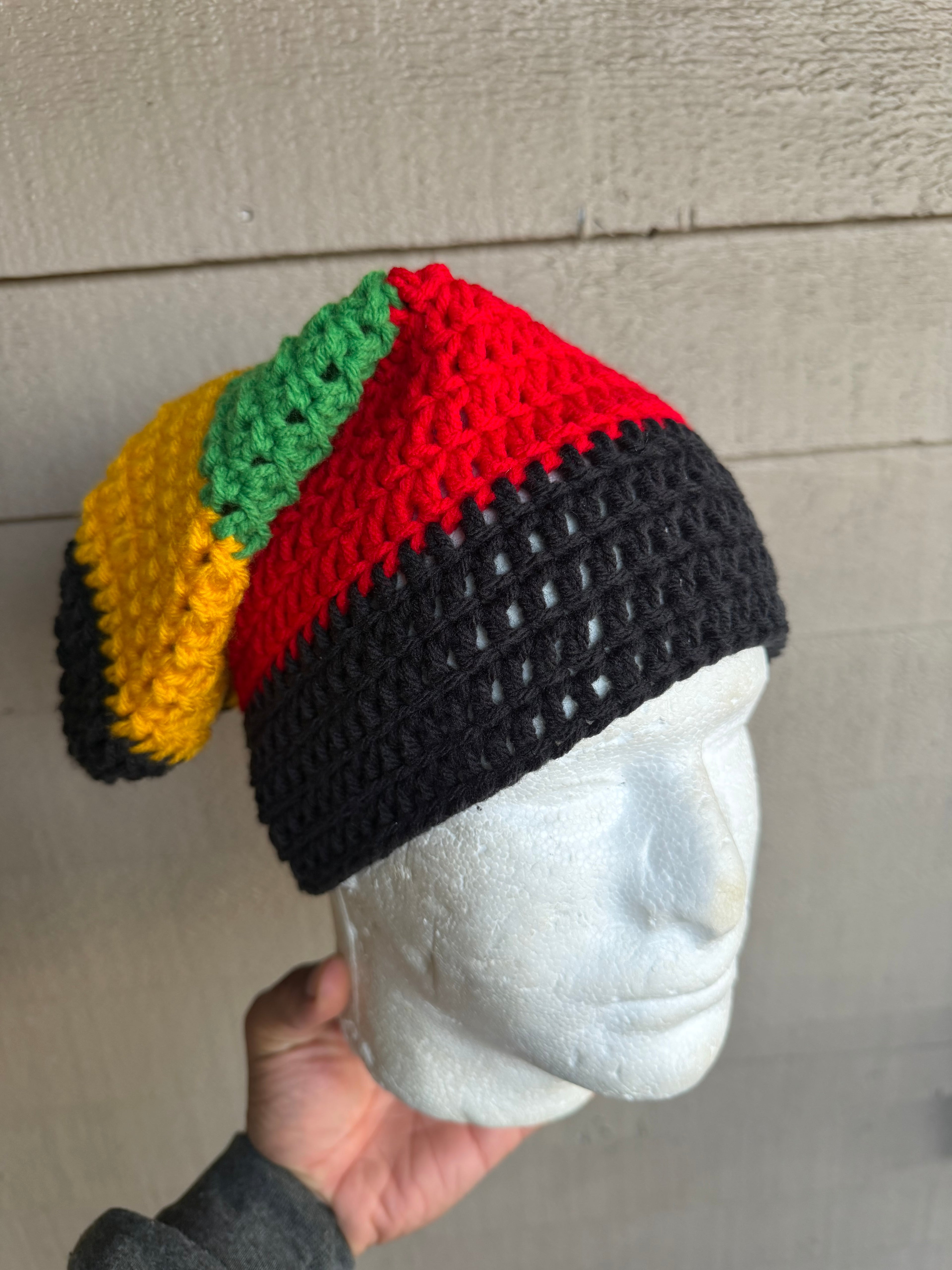 Rasta Slouch Beanie