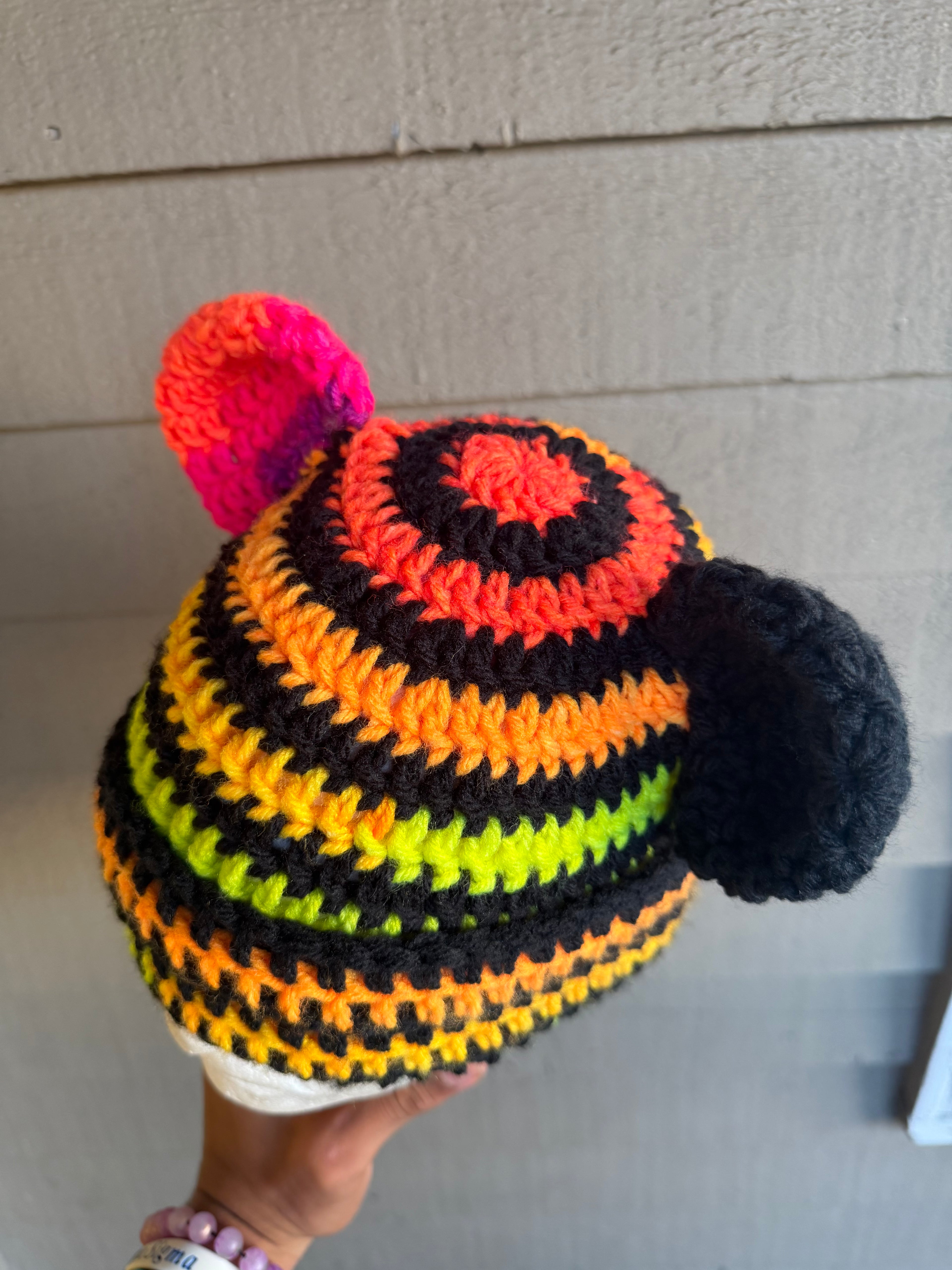 Neon Bear Beanie