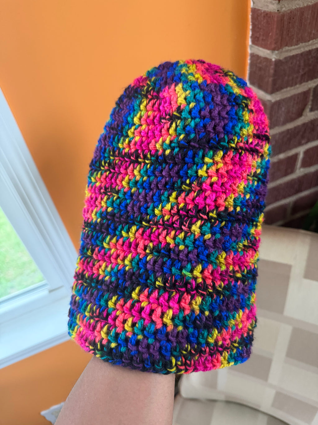 Rainbow Slouch Beanie