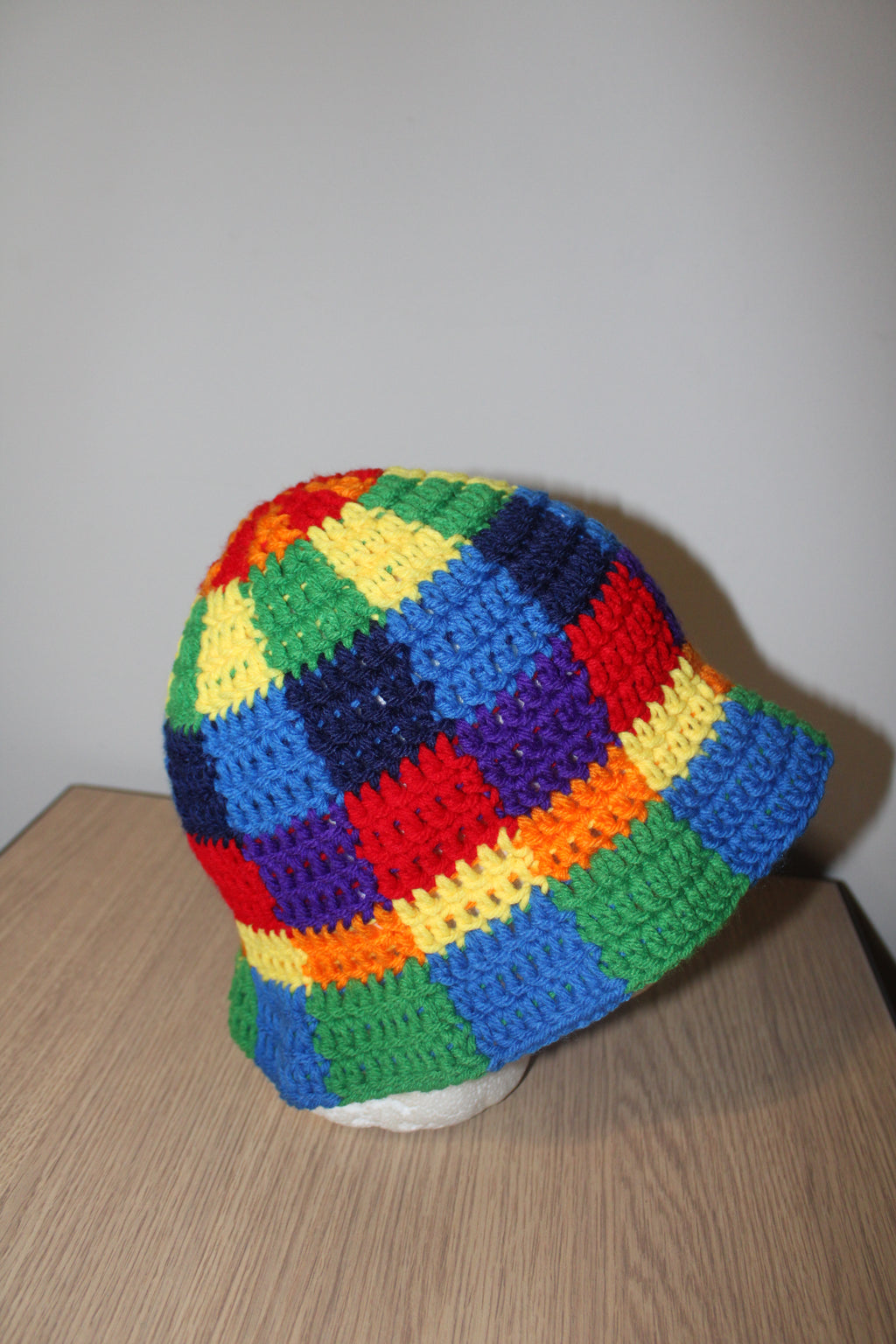 Rainbow Checker Bucket Hats
