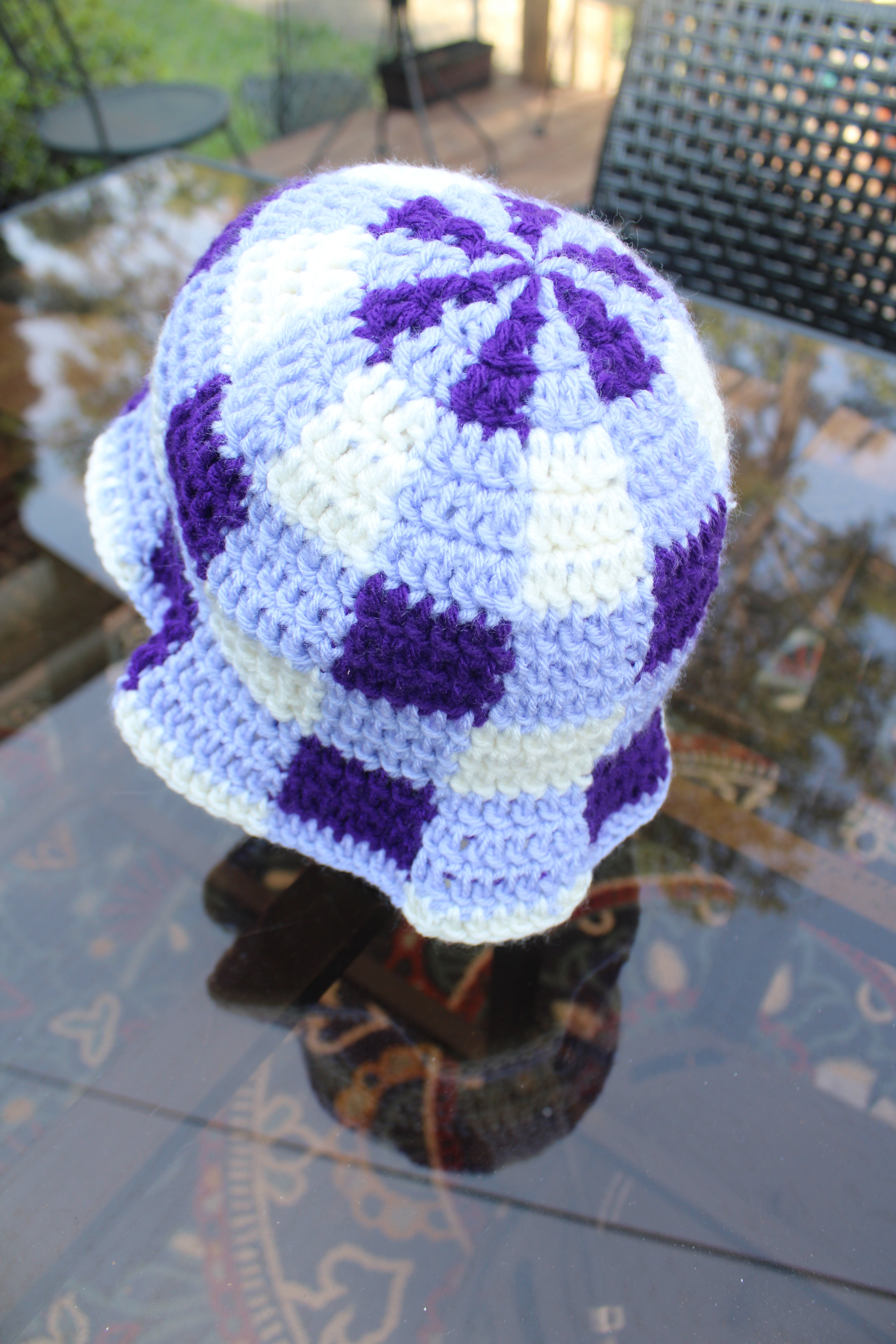 Purple Plaid Bucket Hat