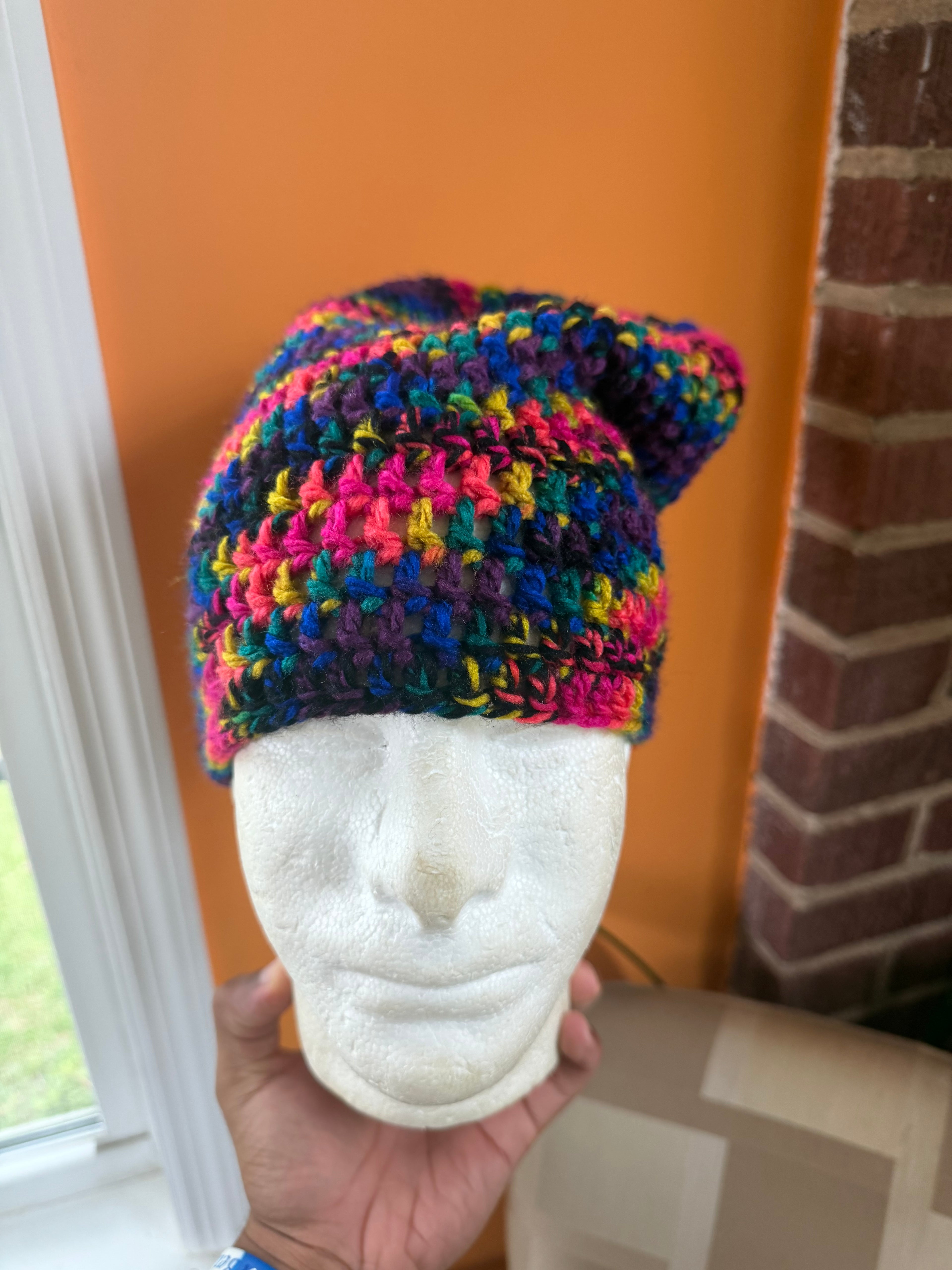 Rainbow Slouch Beanie