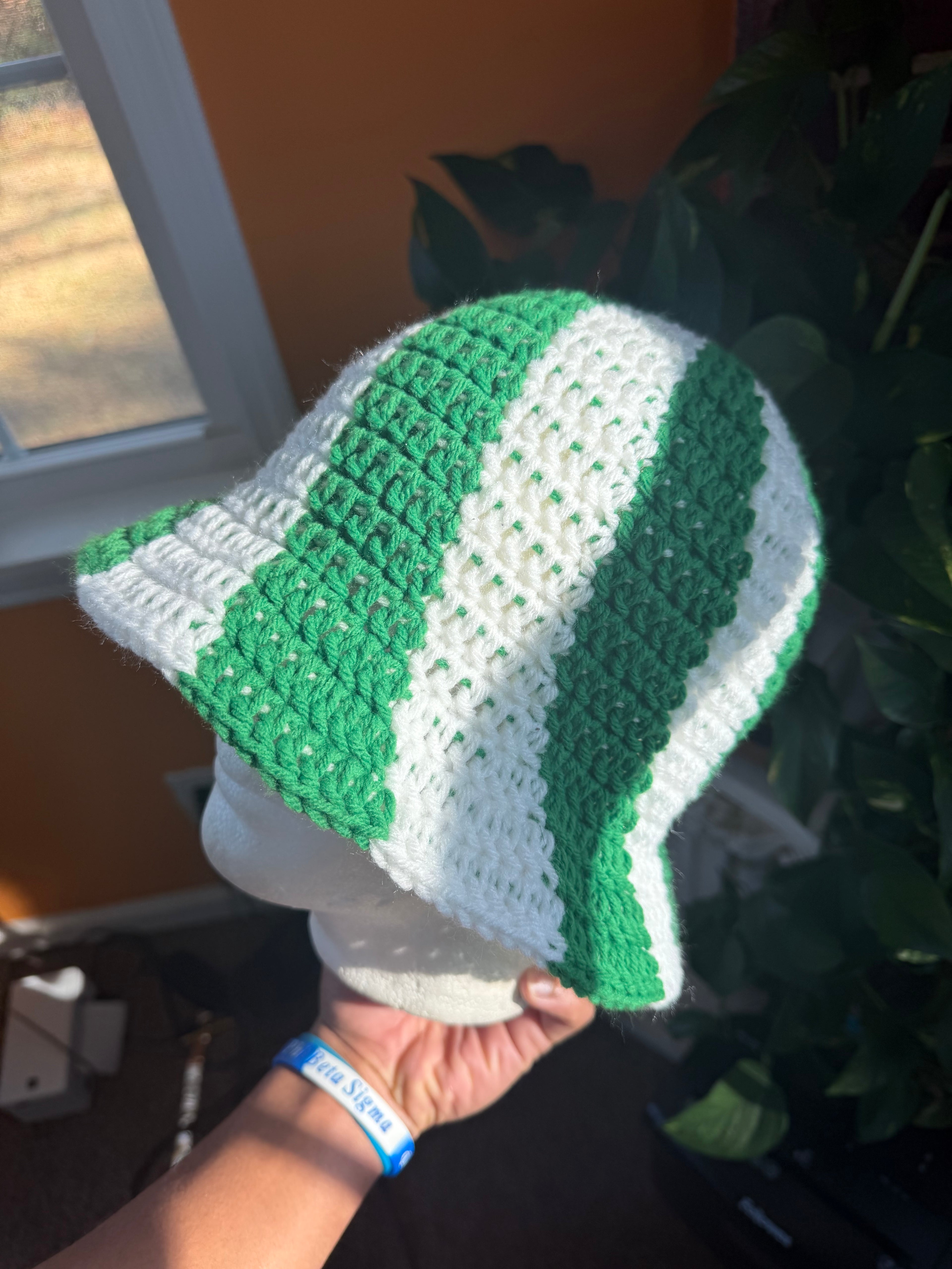 Green Spiral Bucket Hat