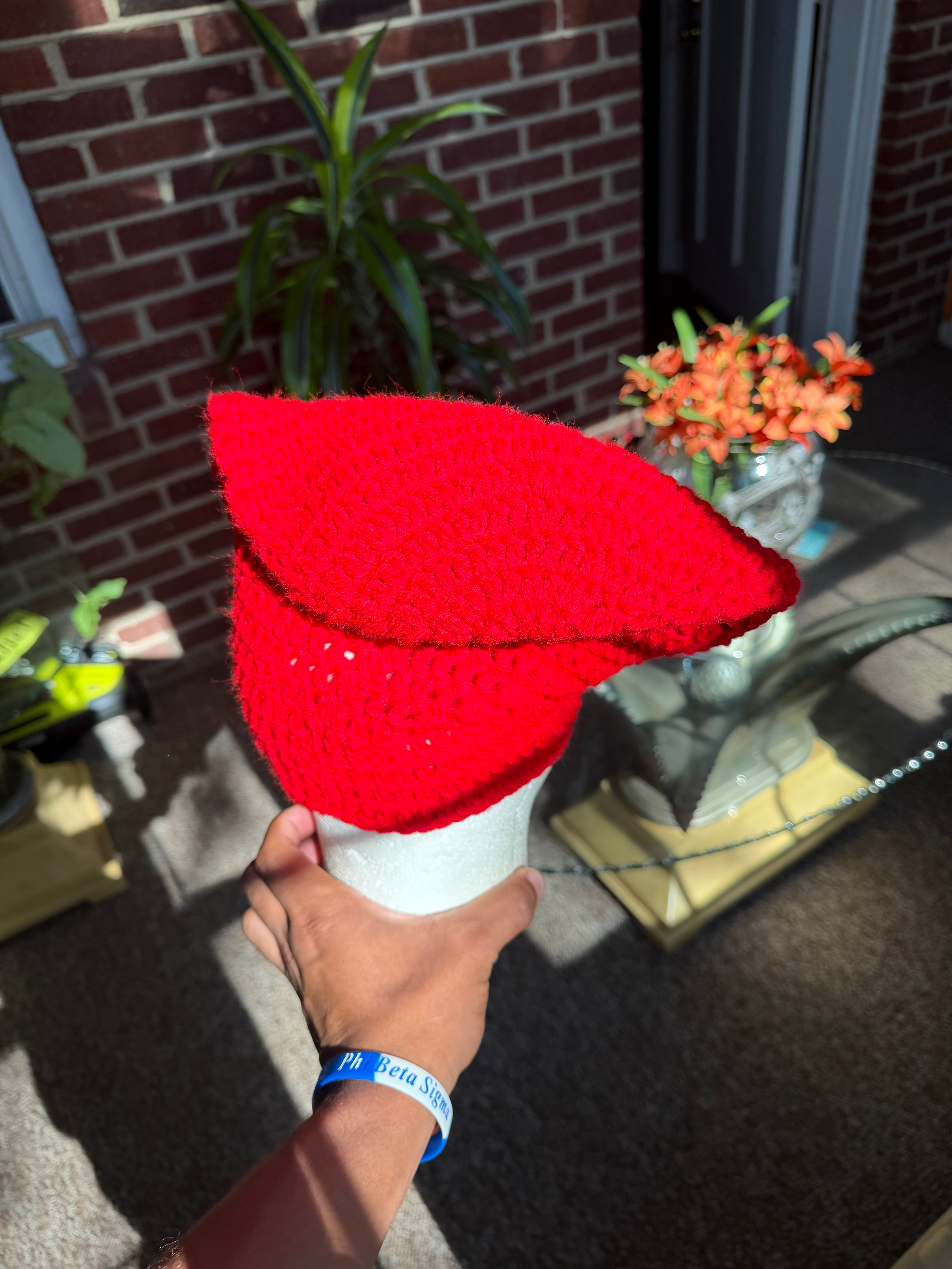 Red Slouch Beanie
