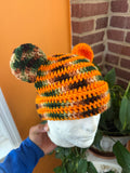 Orange Camo Bear Beanie