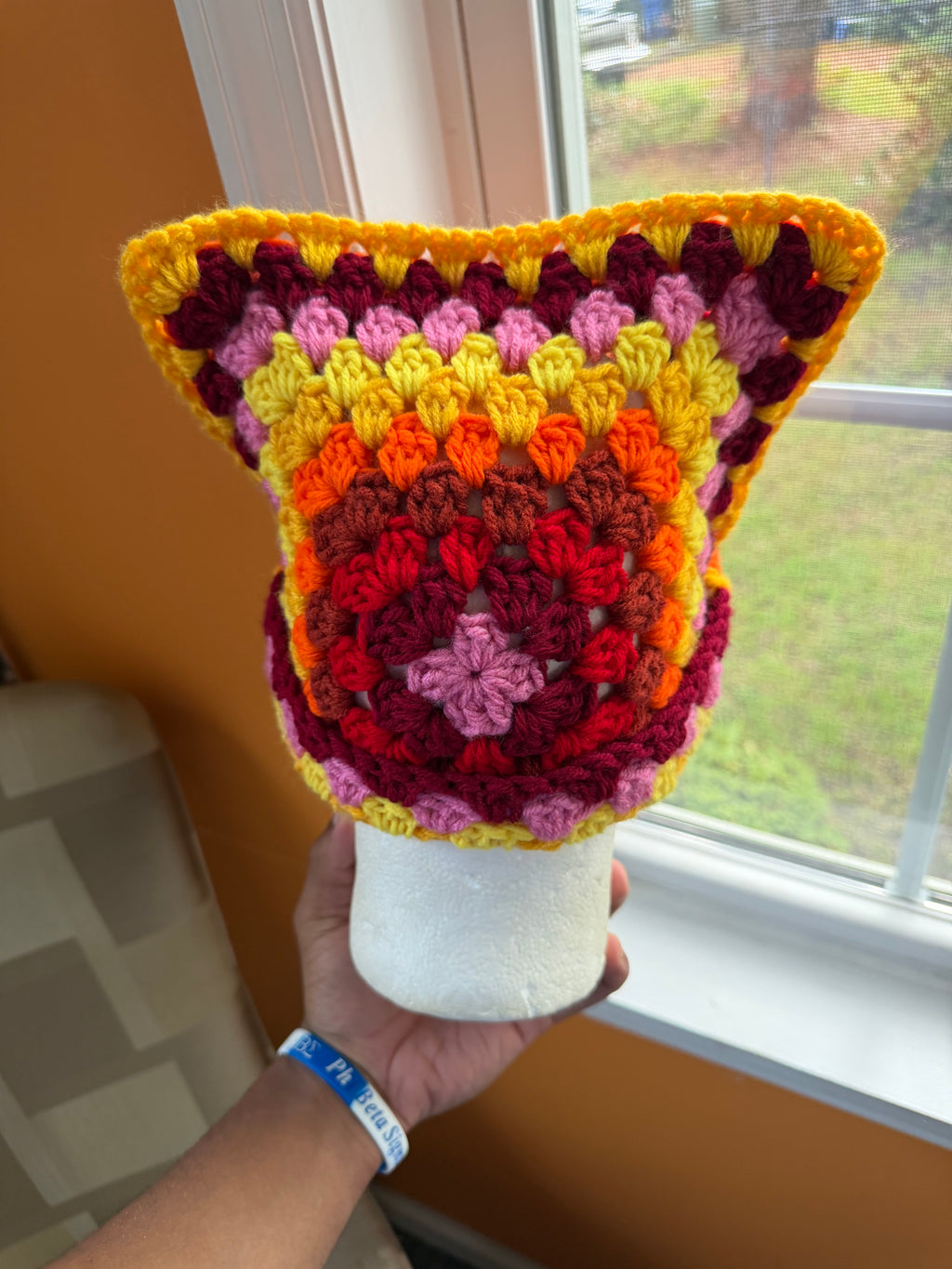 Sunset Granny Cat Beanie