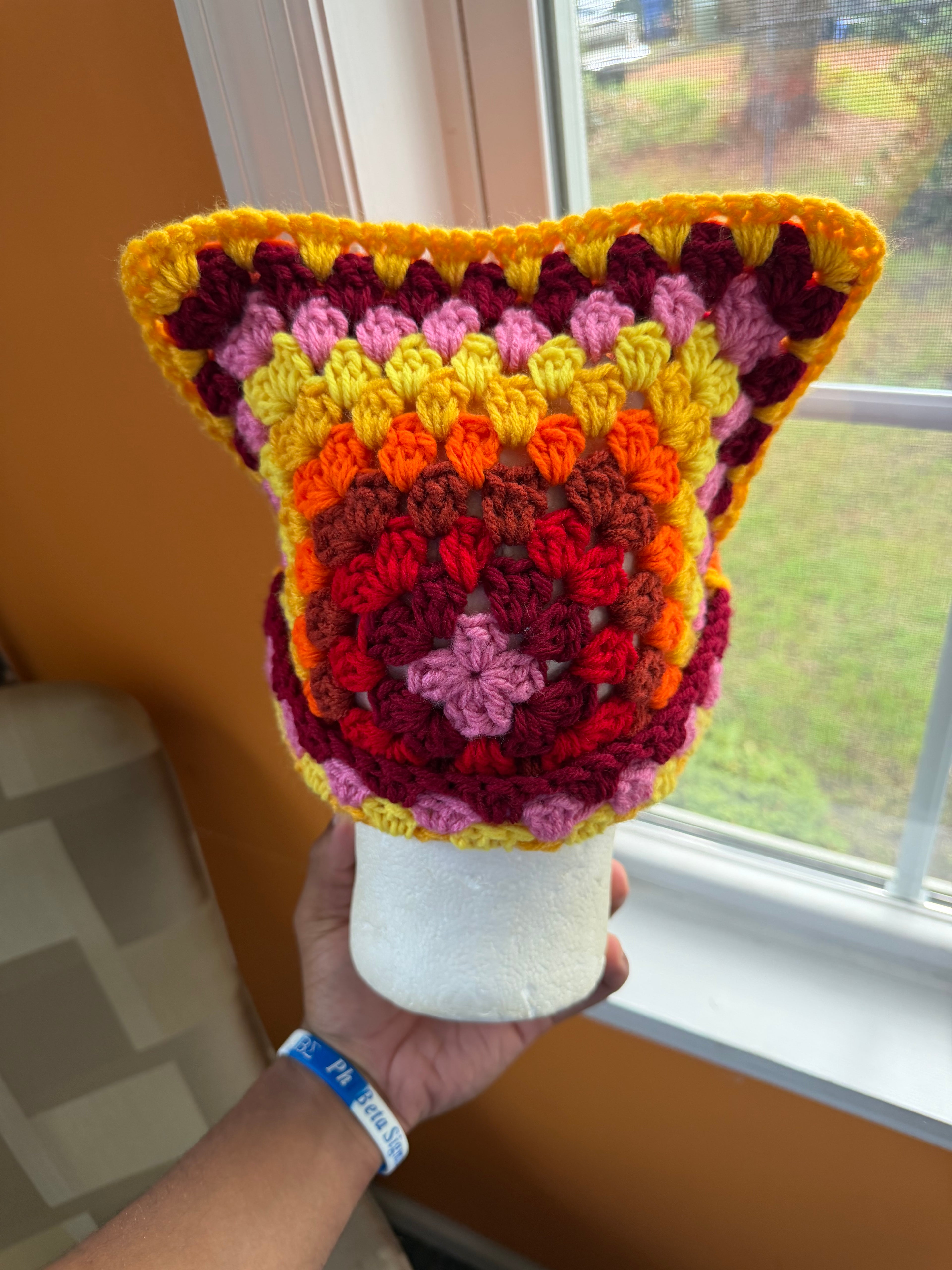 Sunset Granny Cat Beanie