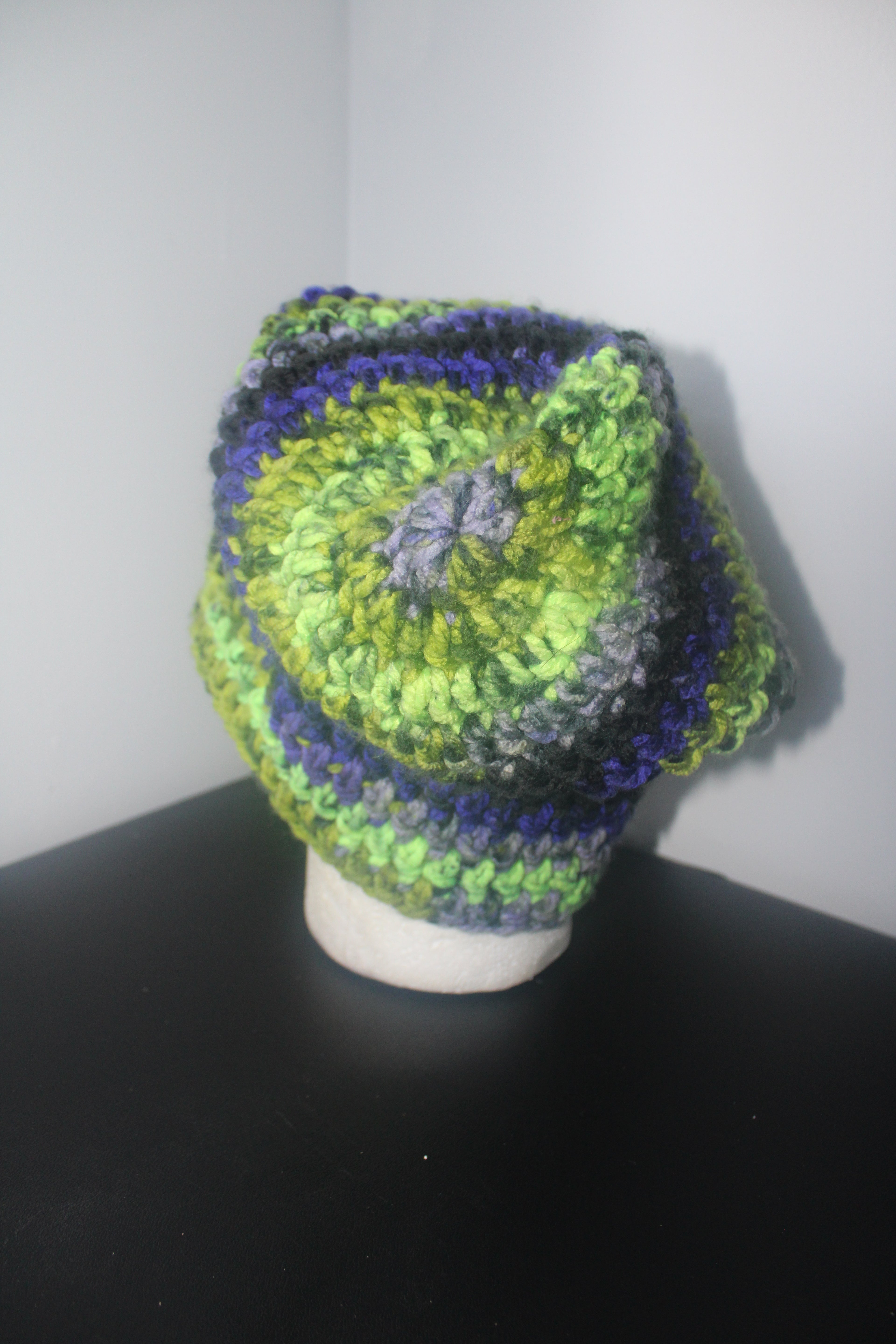 Green/Purple Slouch Beanie