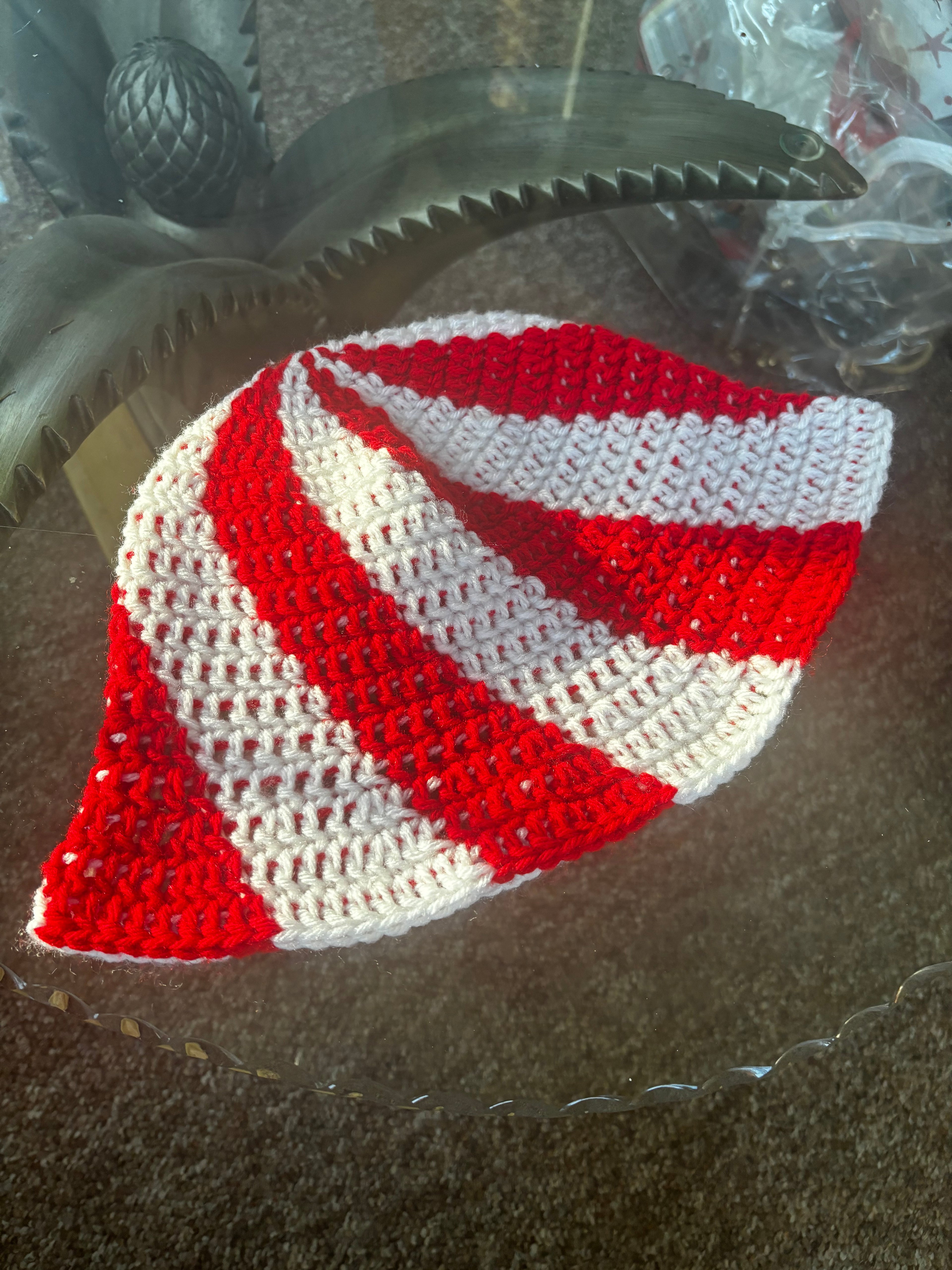 Peppermint Spiral Bucket Hat