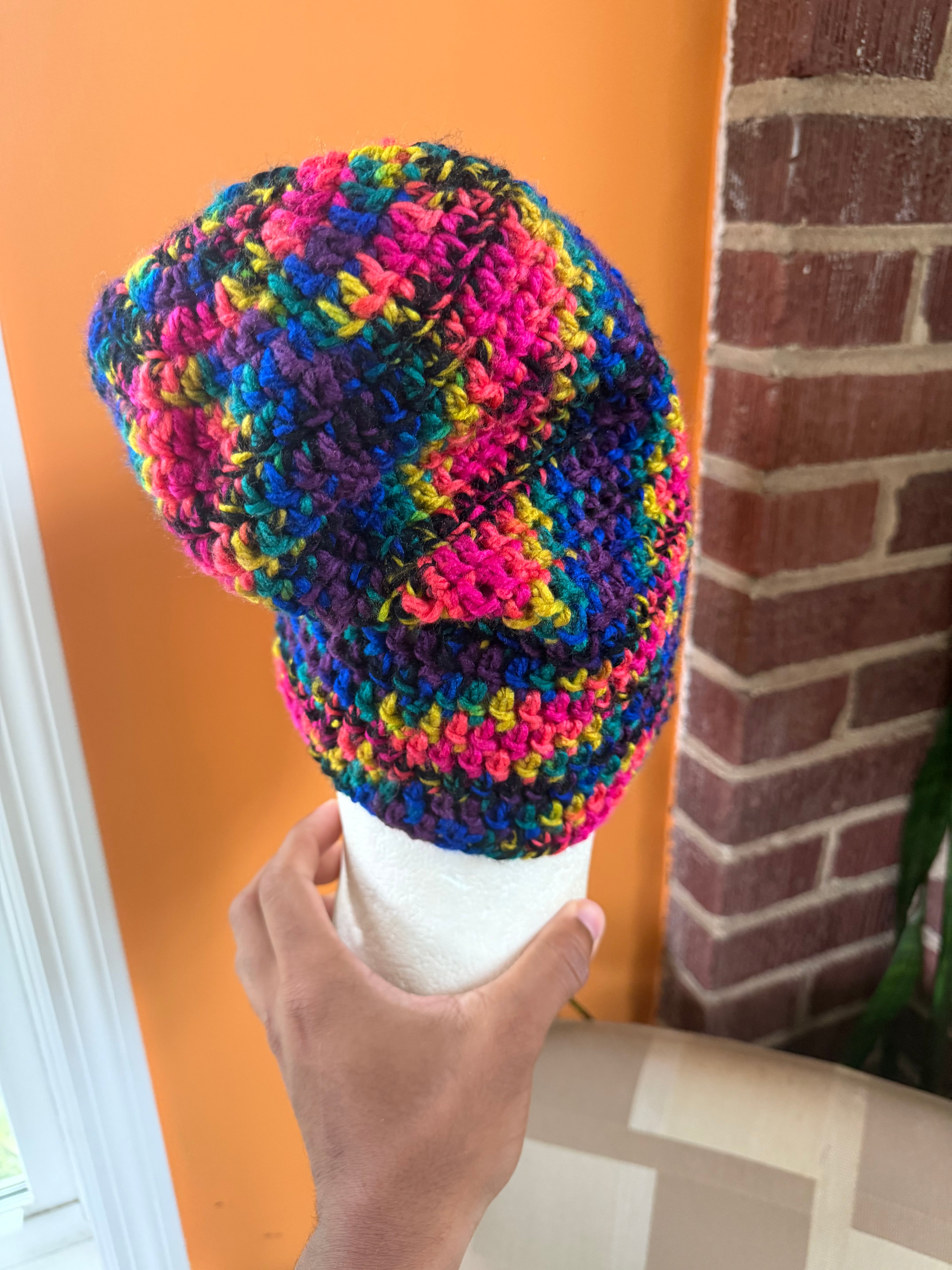 Rainbow Slouch Beanie
