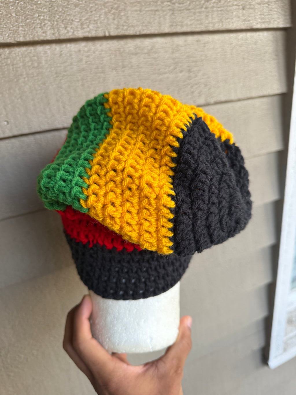Rasta Slouch Beanie