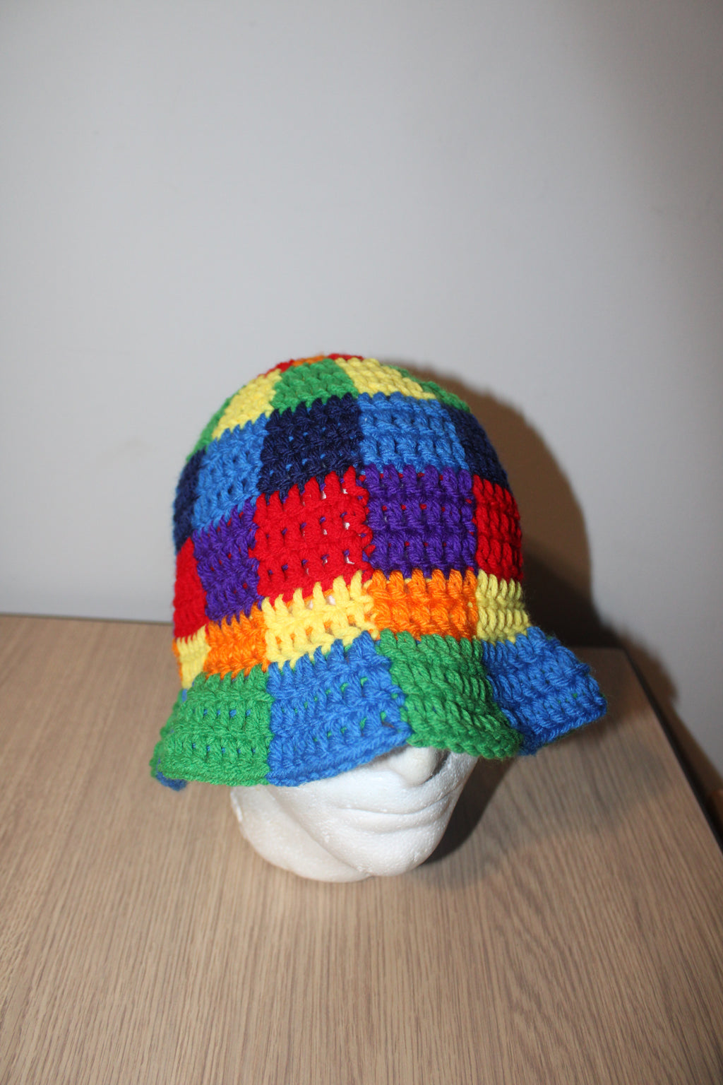 Rainbow Checker Bucket Hats