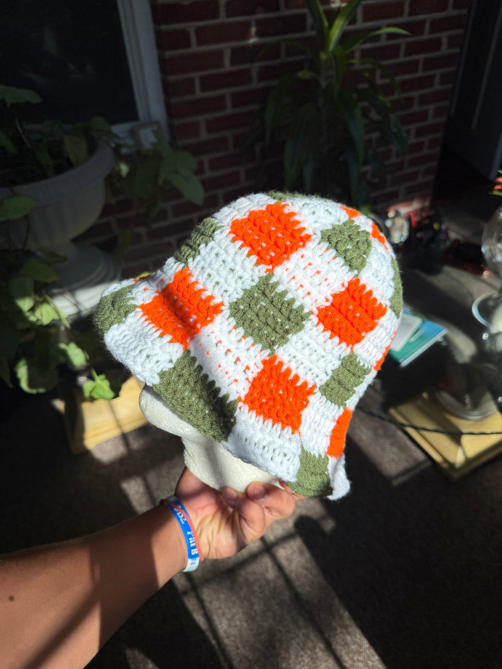 Checker Bucket Hat