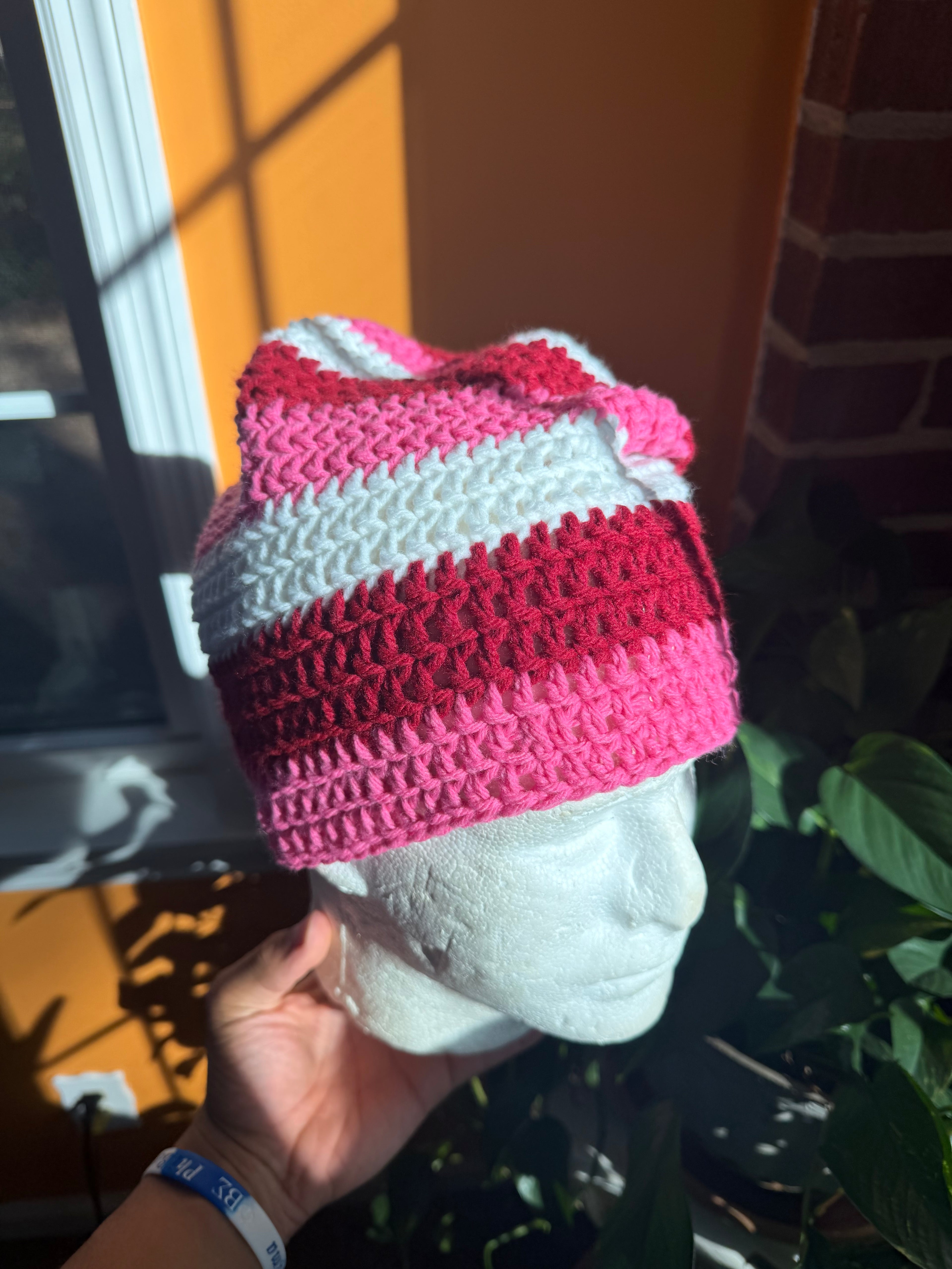 Pink Slouch Beanie