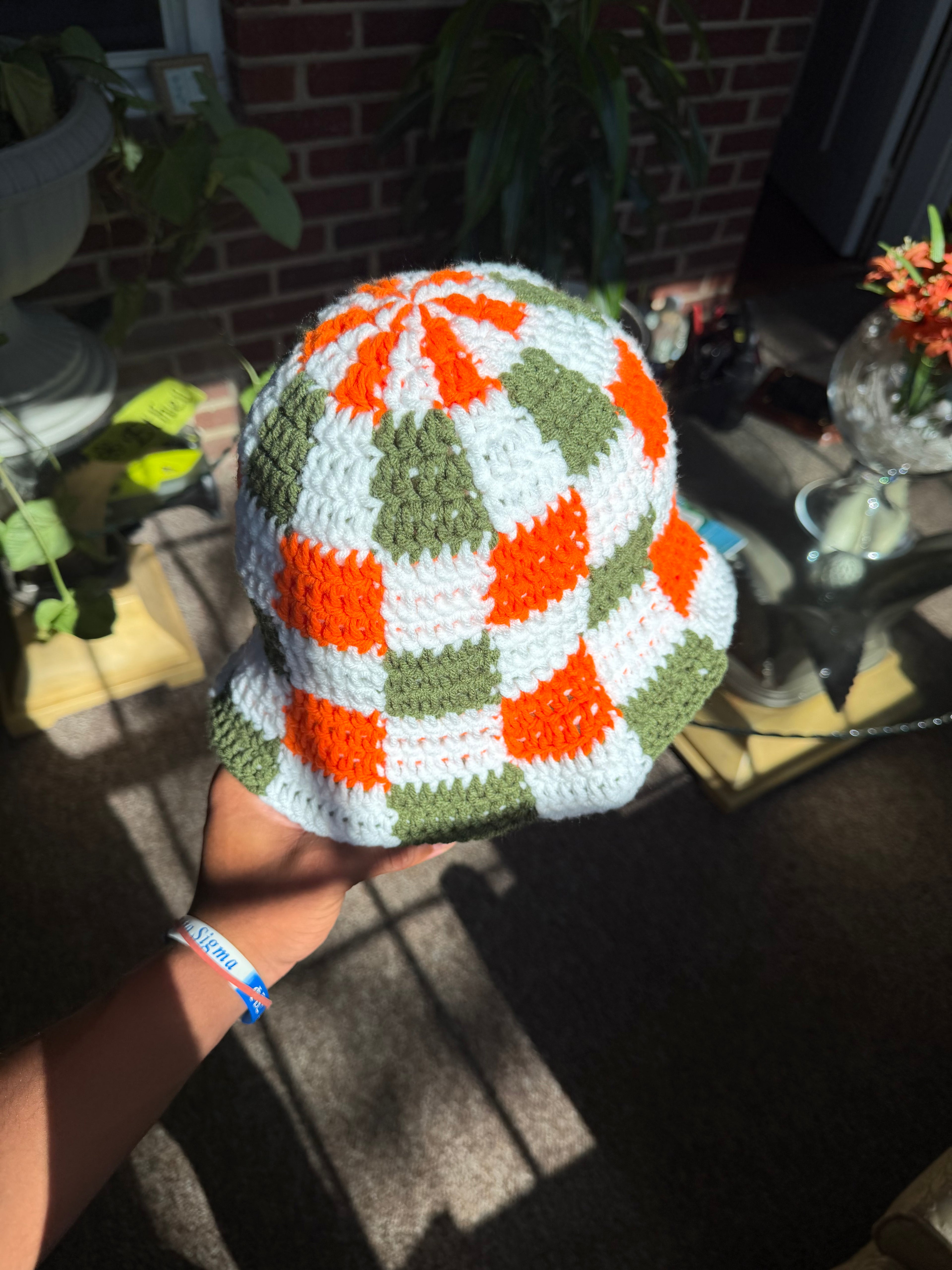 Checker Bucket Hat