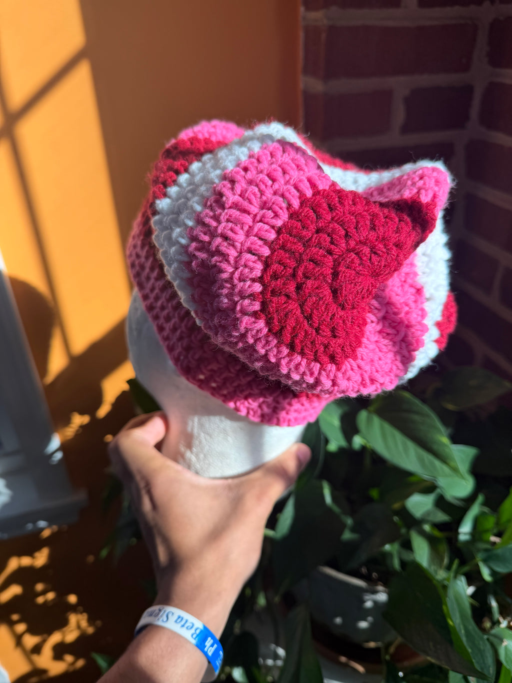 Pink Slouch Beanie