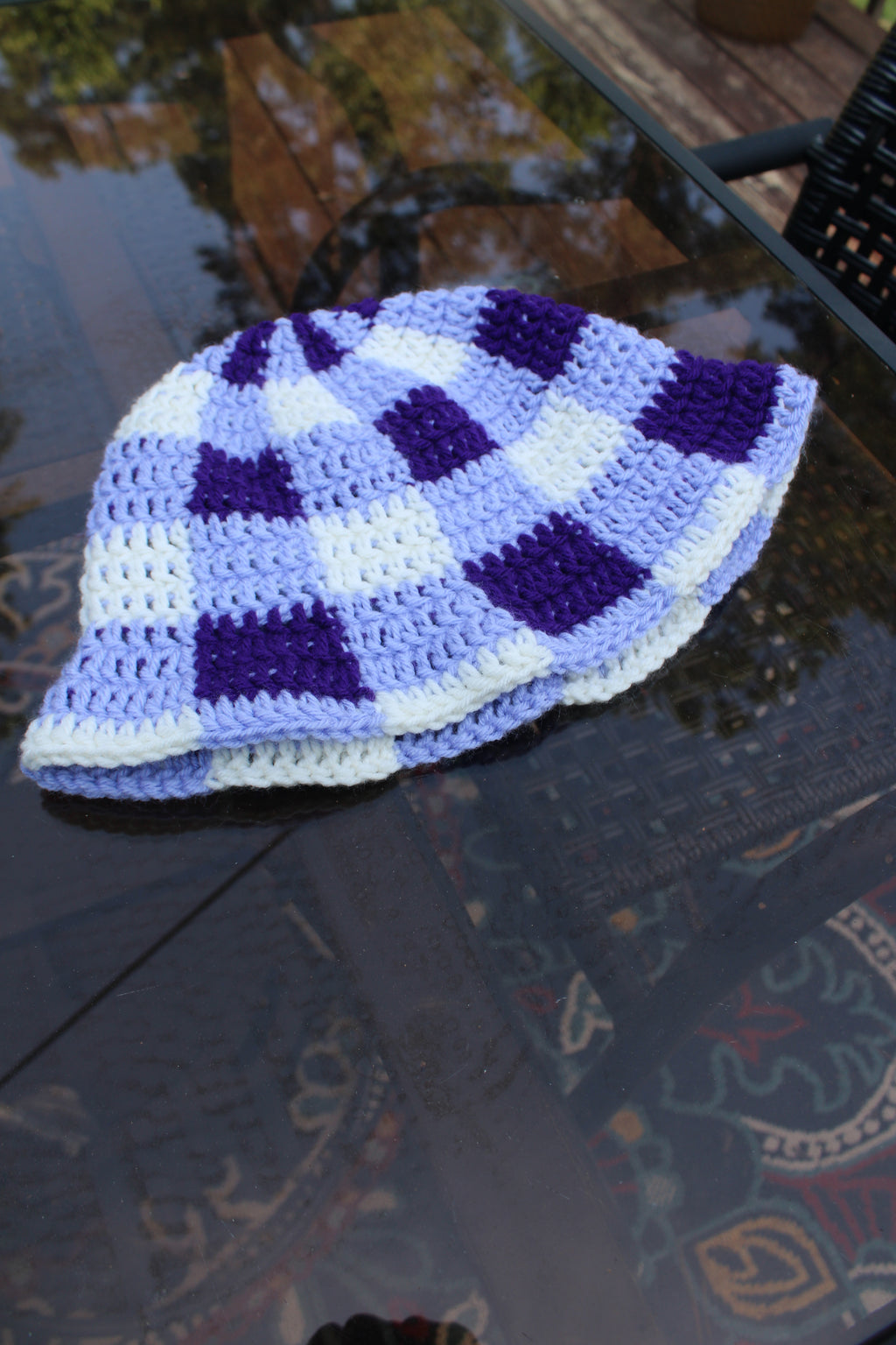 Purple Plaid Bucket Hat