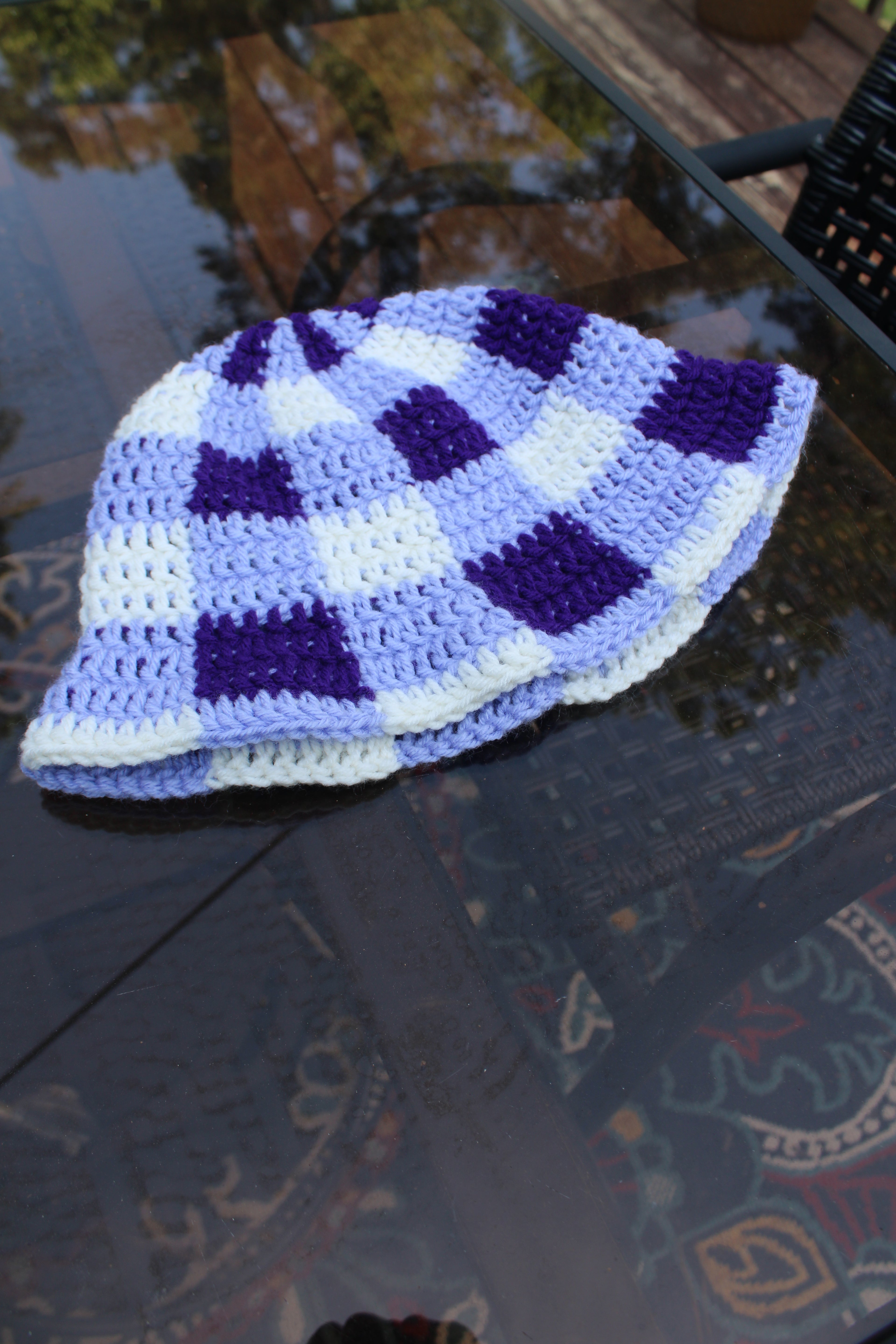 Purple Plaid Bucket Hat