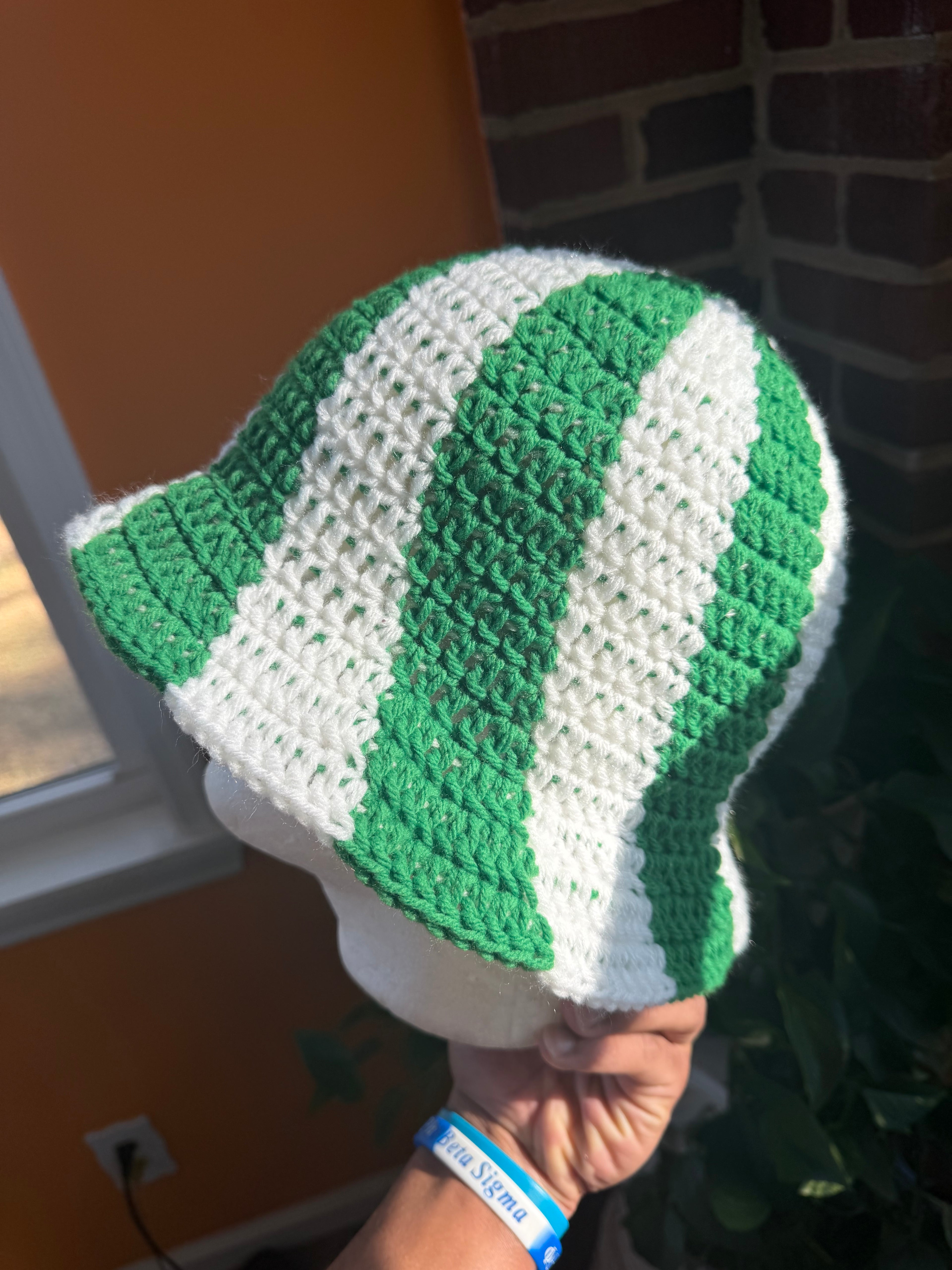 Green Spiral Bucket Hat