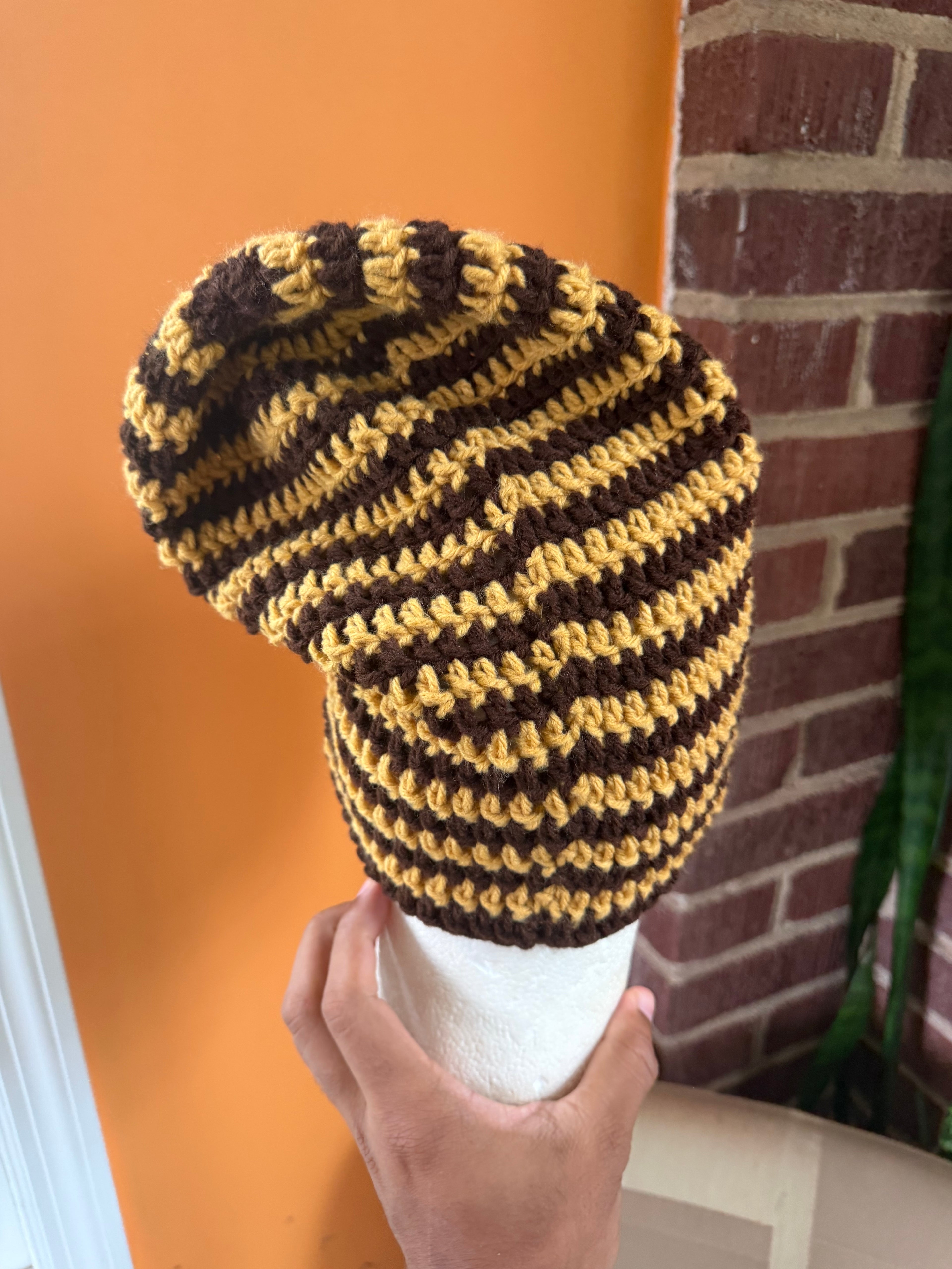 Stripe Slouch Beanie