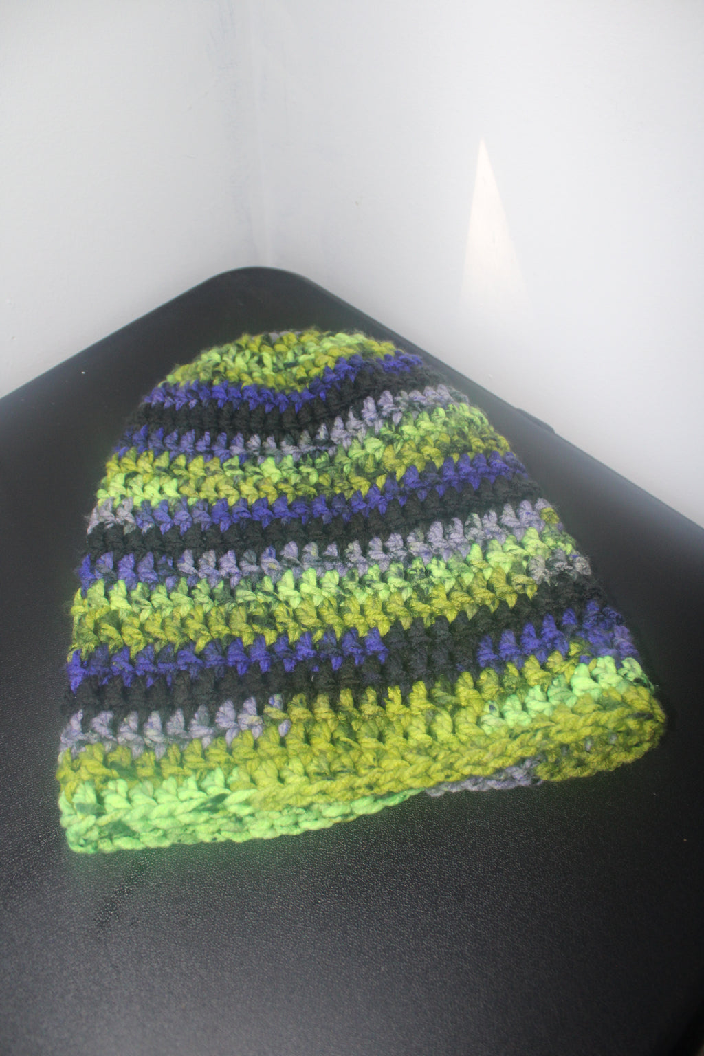 Green/Purple Slouch Beanie