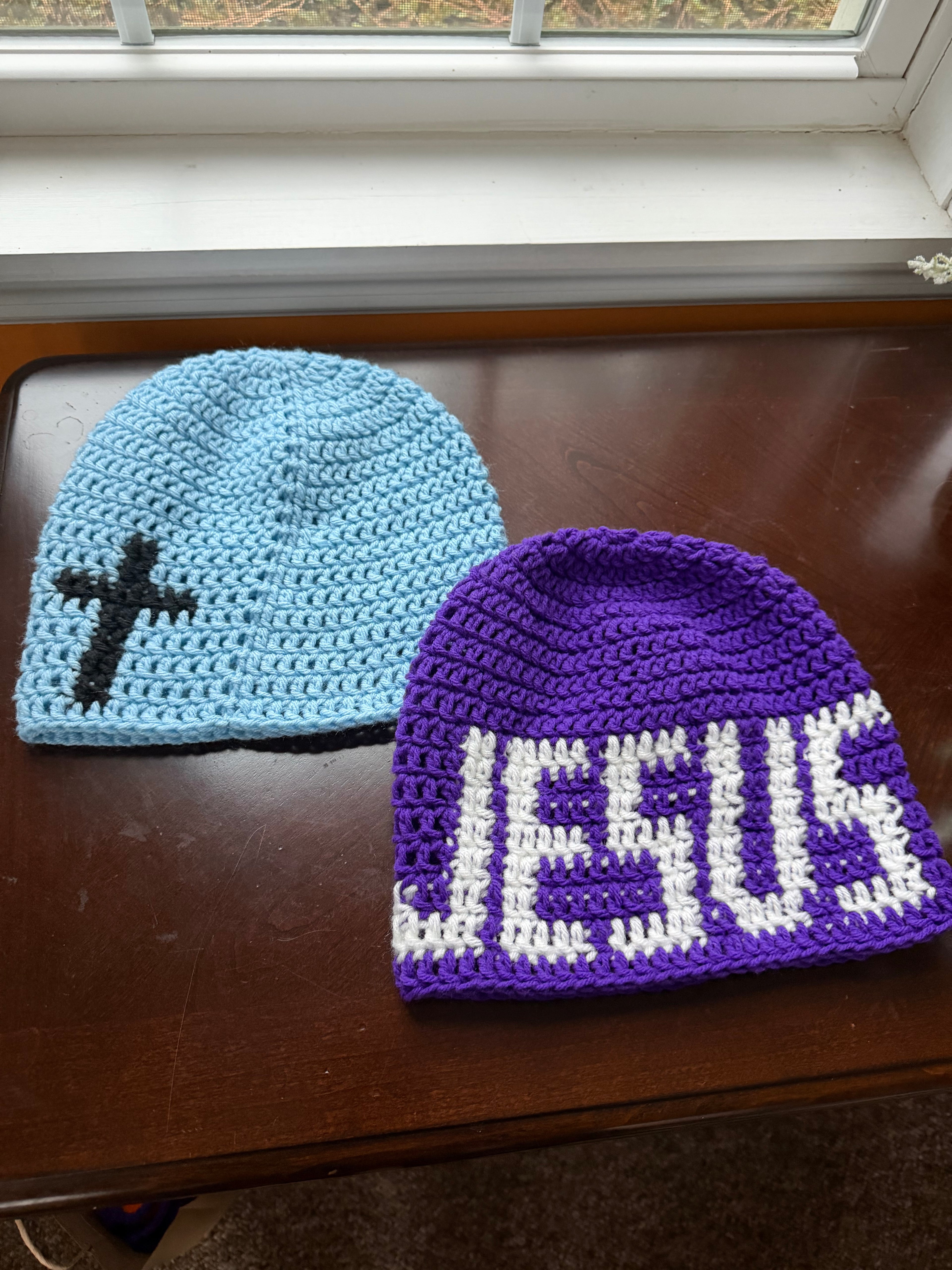 Jesus Beanie Purple